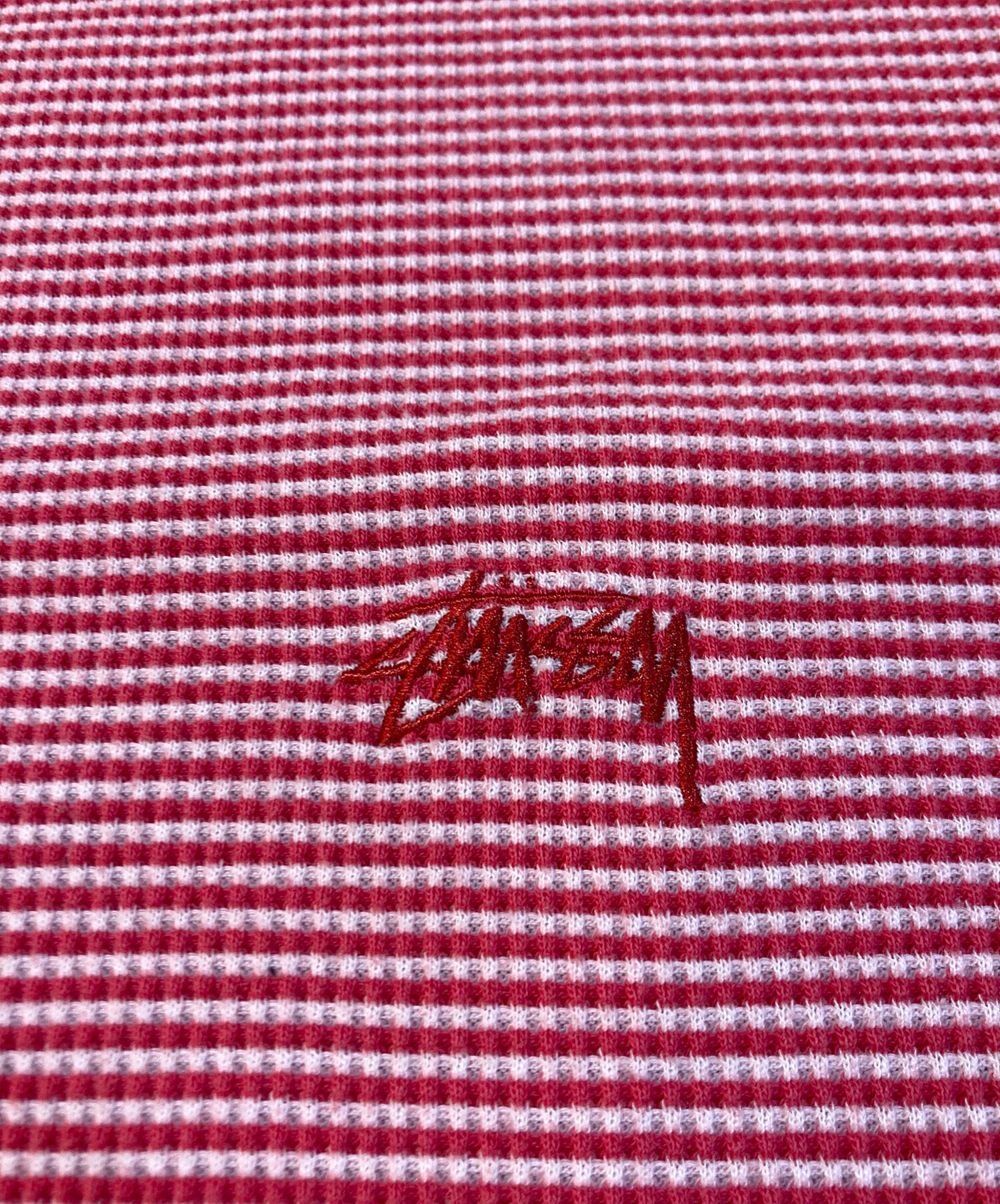 中古・古着通販】stussy (ステューシー) サーマルカットソー レッド