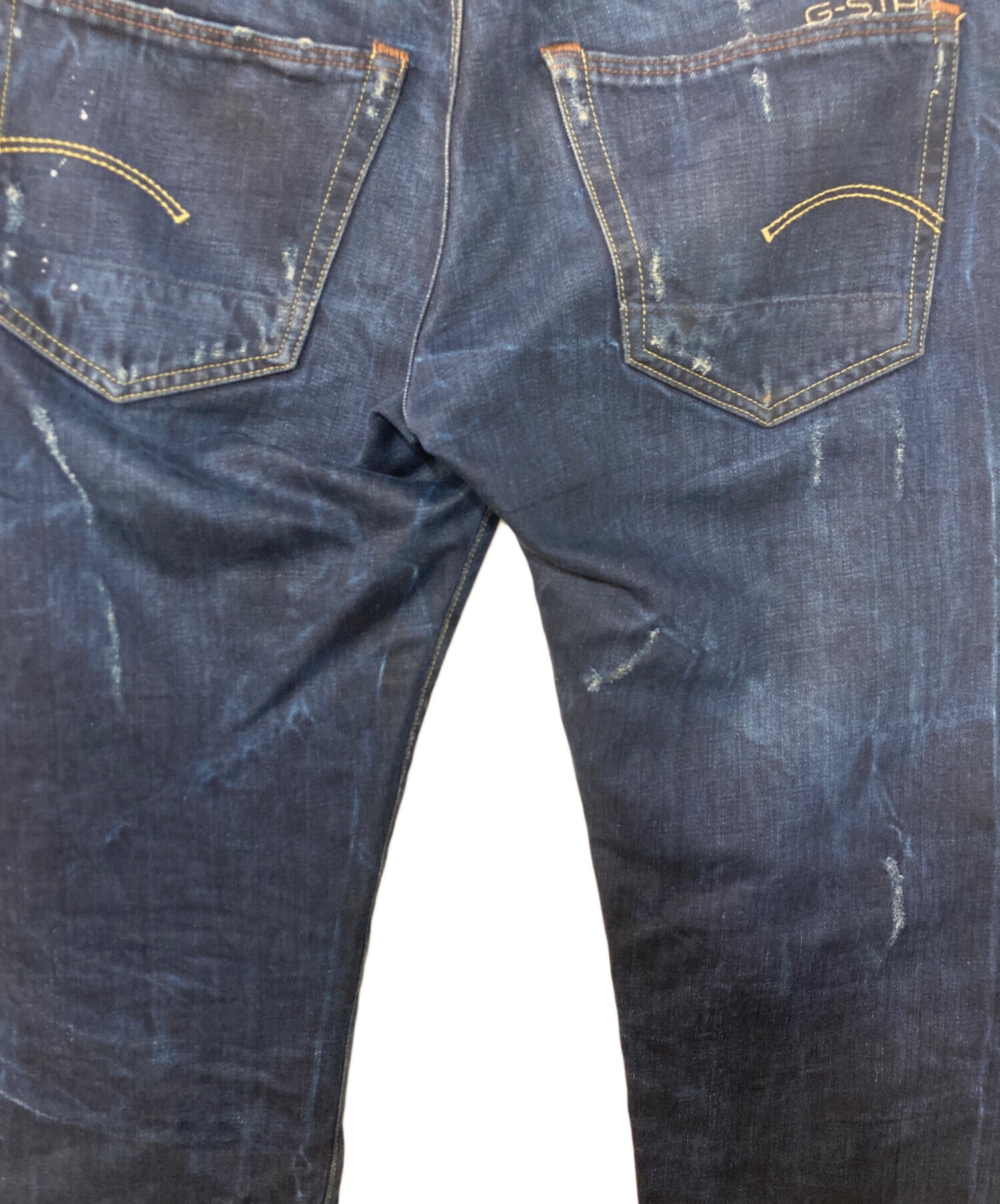 中古・古着通販】G-STAR RAW (ジースターロゥ) ペイントダメージデニム 