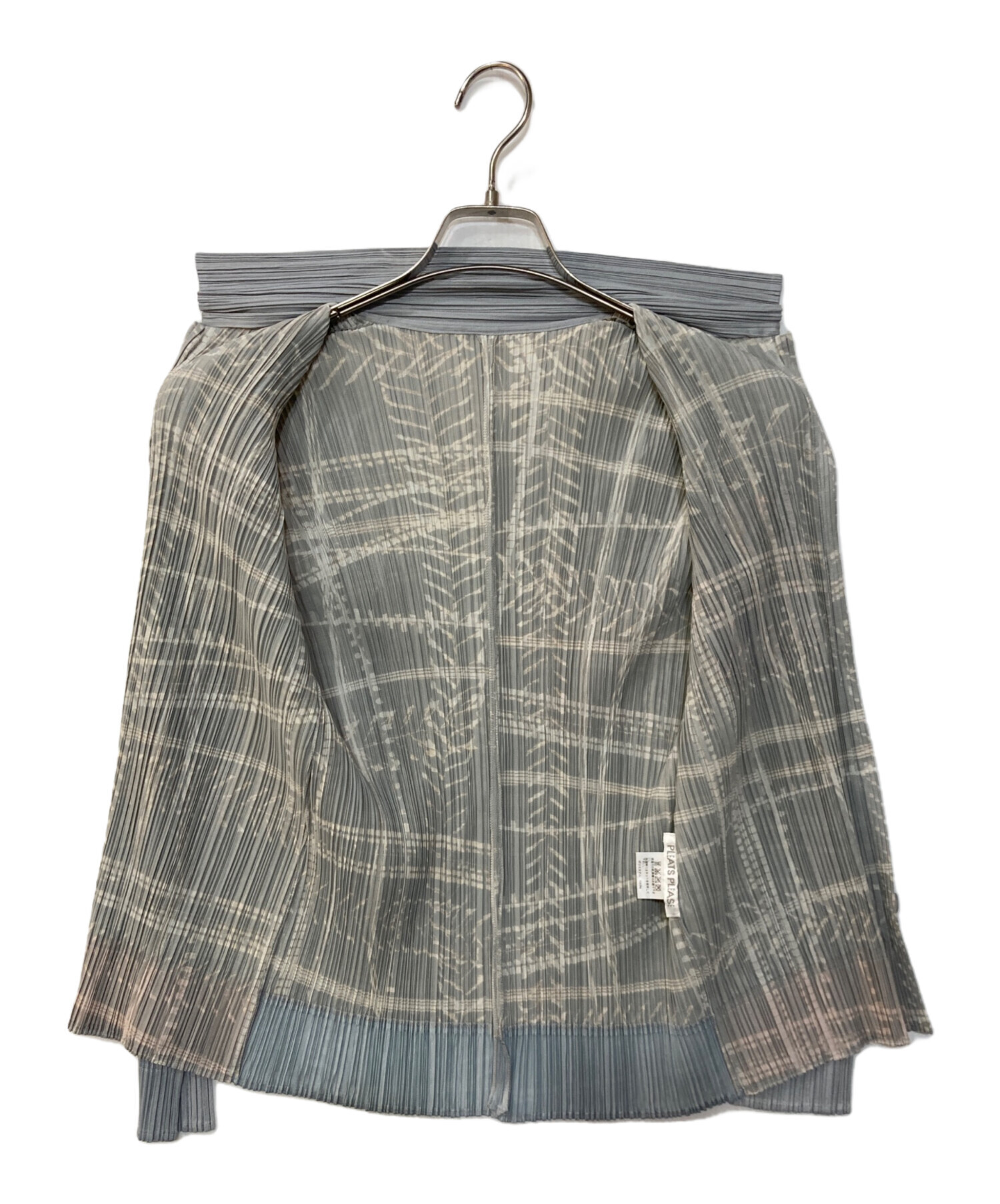 *PLATS PLEASE* プリーツタンクトップチェック PLEATS PLEASE(プリーツプリーズ) 総柄プリーツタンクトップ グレー