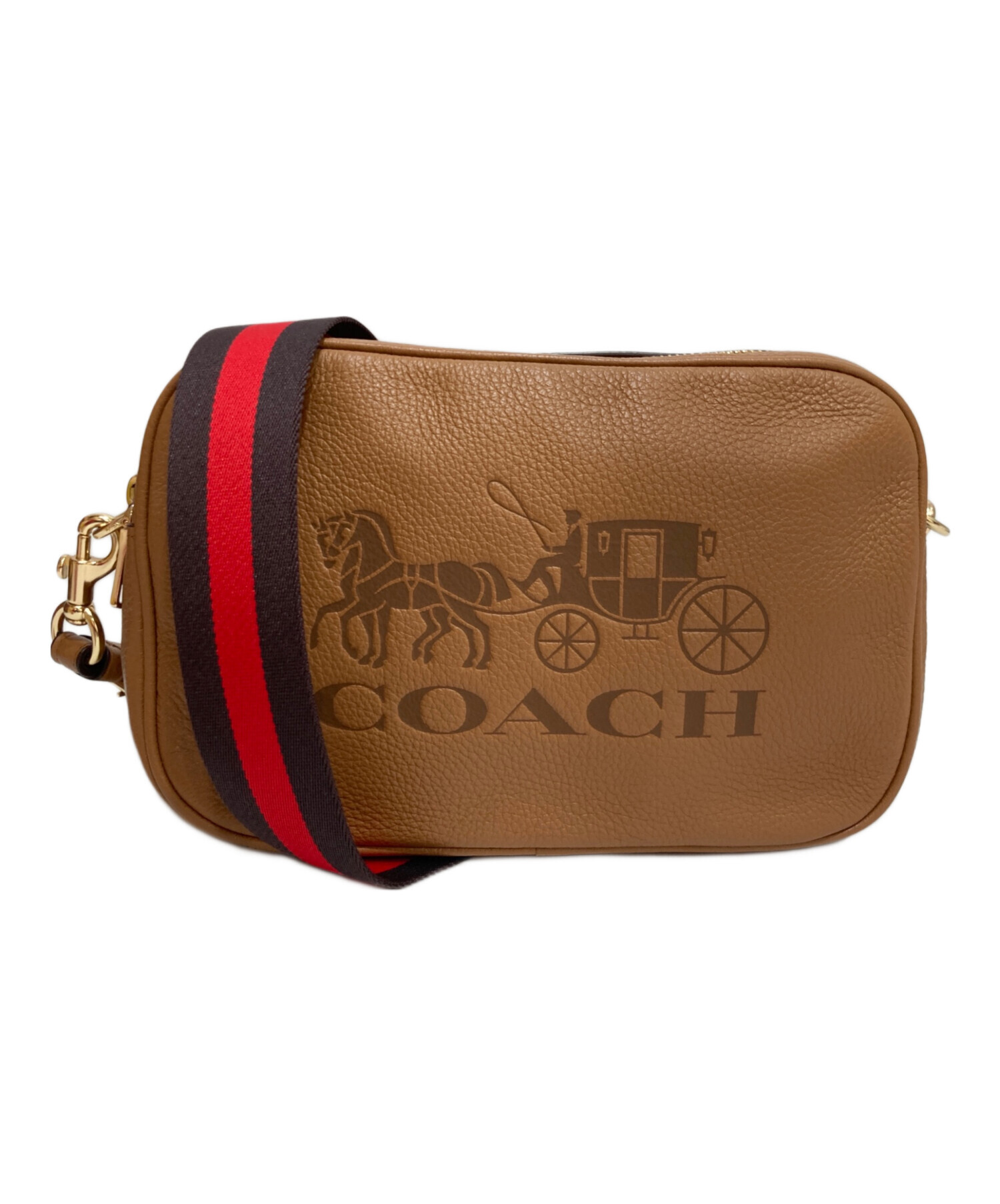 中古・古着通販】COACH (コーチ) ロゴショルダーバッグ ブラウン 