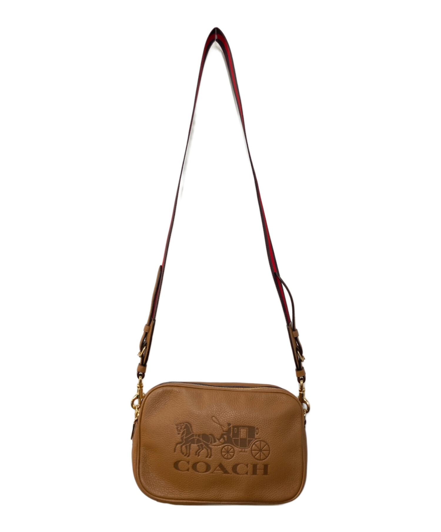 中古・古着通販】COACH (コーチ) ロゴショルダーバッグ ブラウン 