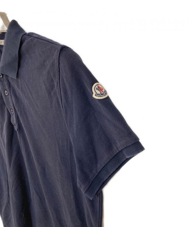 中古・古着通販】MONCLER (モンクレール) ポロシャツ ネイビー サイズ