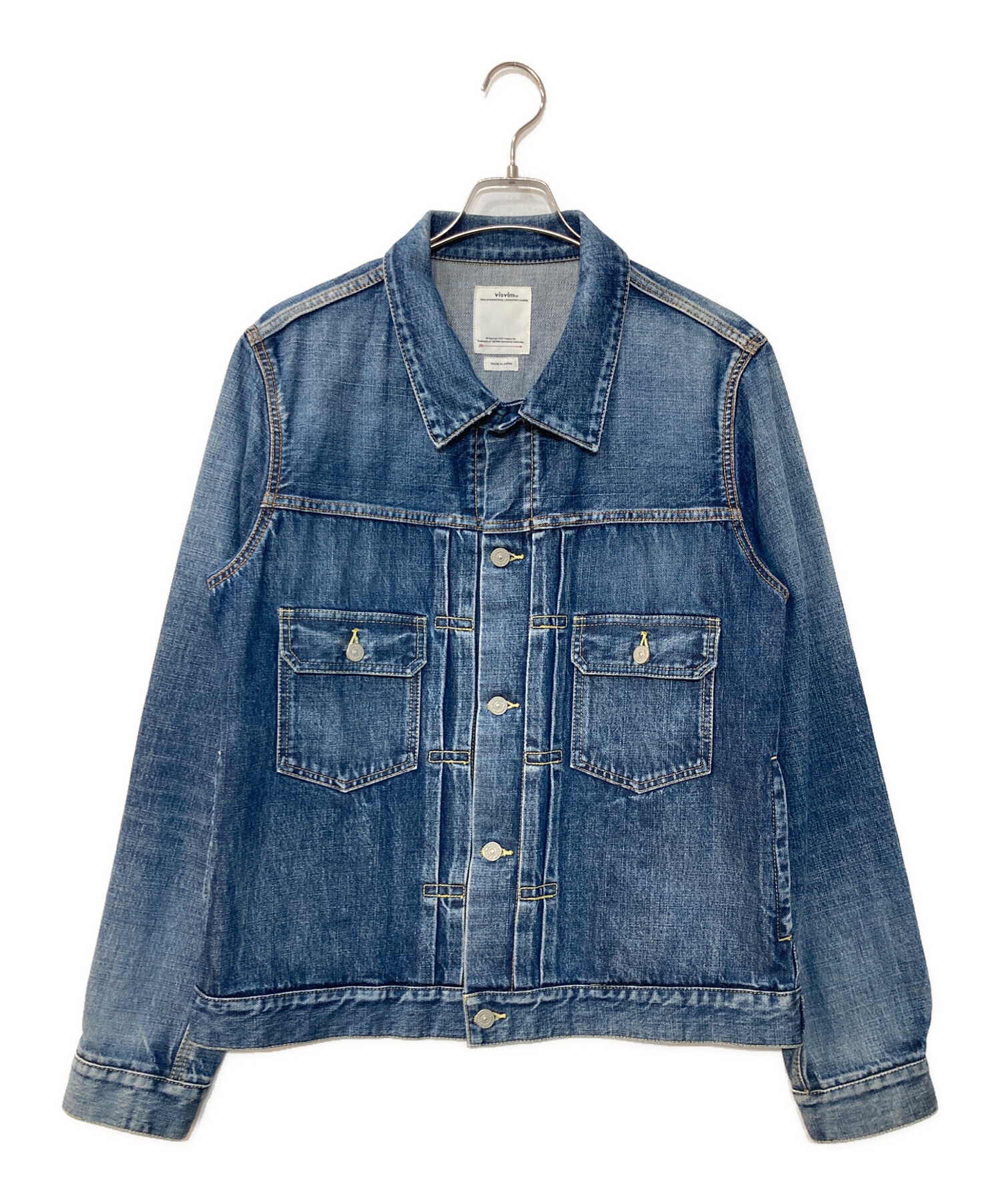 【美品】visvim ビズビム　デニムジャケット 中古・古着通販】VISVIM (ビズビム) 101 JKT DMGD- 1001 デニム