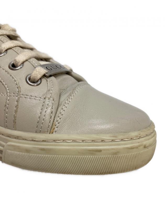 中古・古着通販】GUCCI (グッチ) ローカットスニーカー アイボリー
