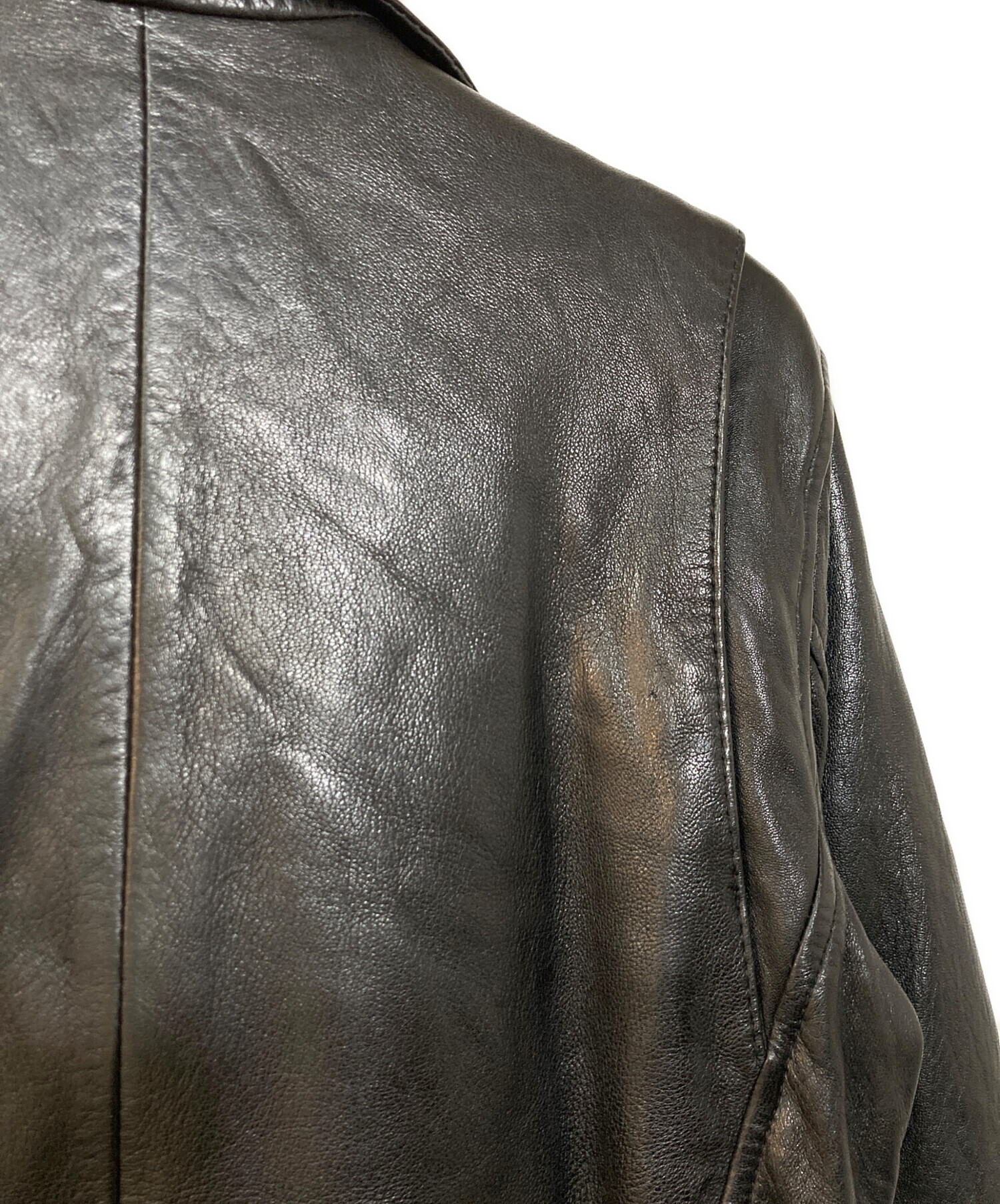 さら様 中古・古着通販】ZARA (ザラ) シープレザー ダブル ライダース