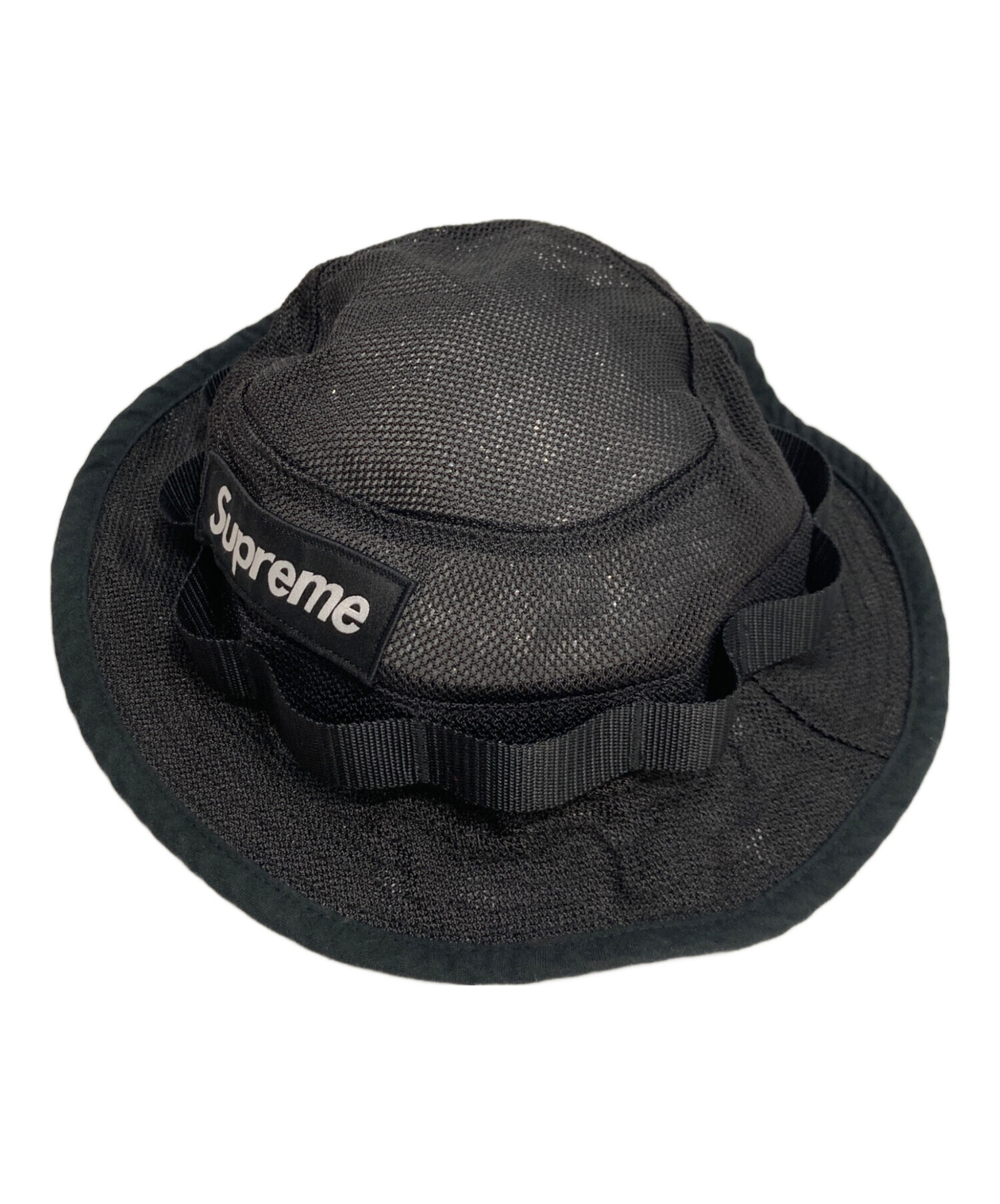 新品　Supreme CORDURA メッシュハット 黒　最終価格 Supreme - シュプリーム SUPREME MESH CORDURA BOONIE ハットの通販 by