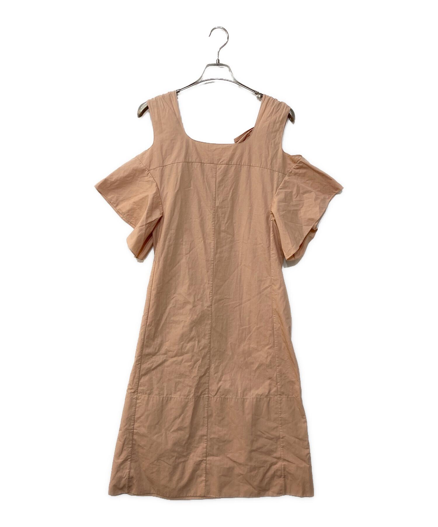 中古・古着通販】Chloe (クロエ) オフショルダーワンピース ピンク