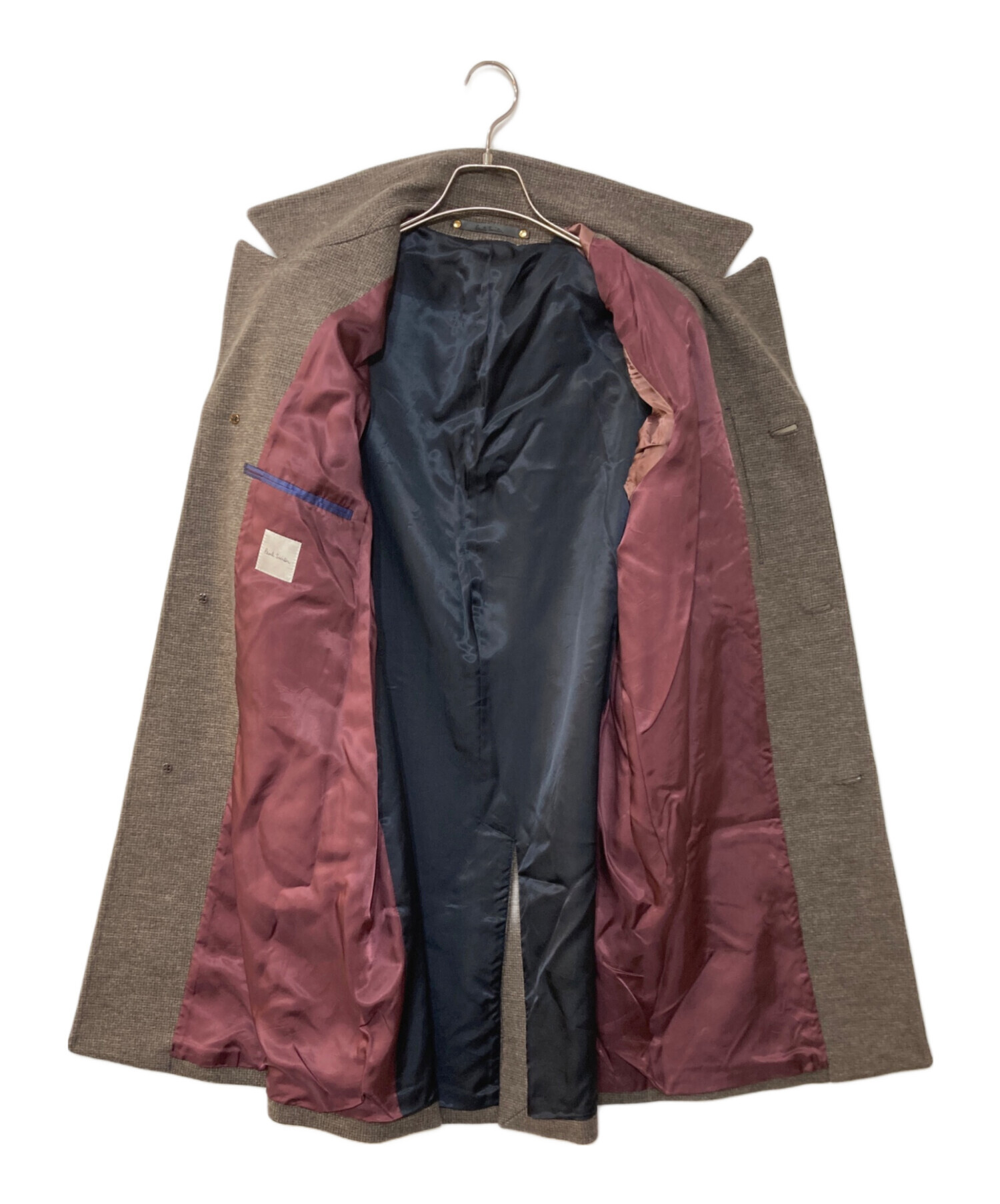 ポールスミス　ブラウン チェスターコート 中古・古着通販】PAUL SMITH (ポールスミス) ウールチェスターコート