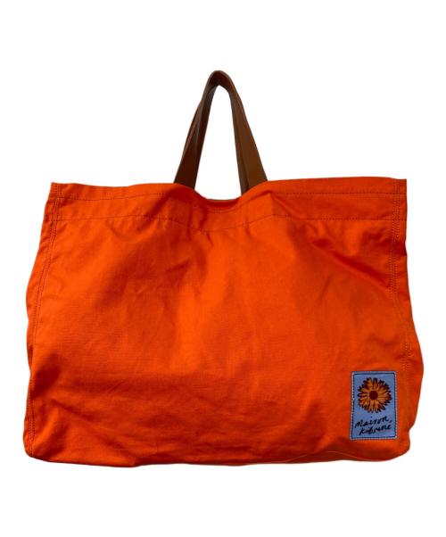 Nat's工房 ★Maison Kitsune トートバッグ オレンジ 中古・古着通販】maison kitsune (メゾンキツネ) 