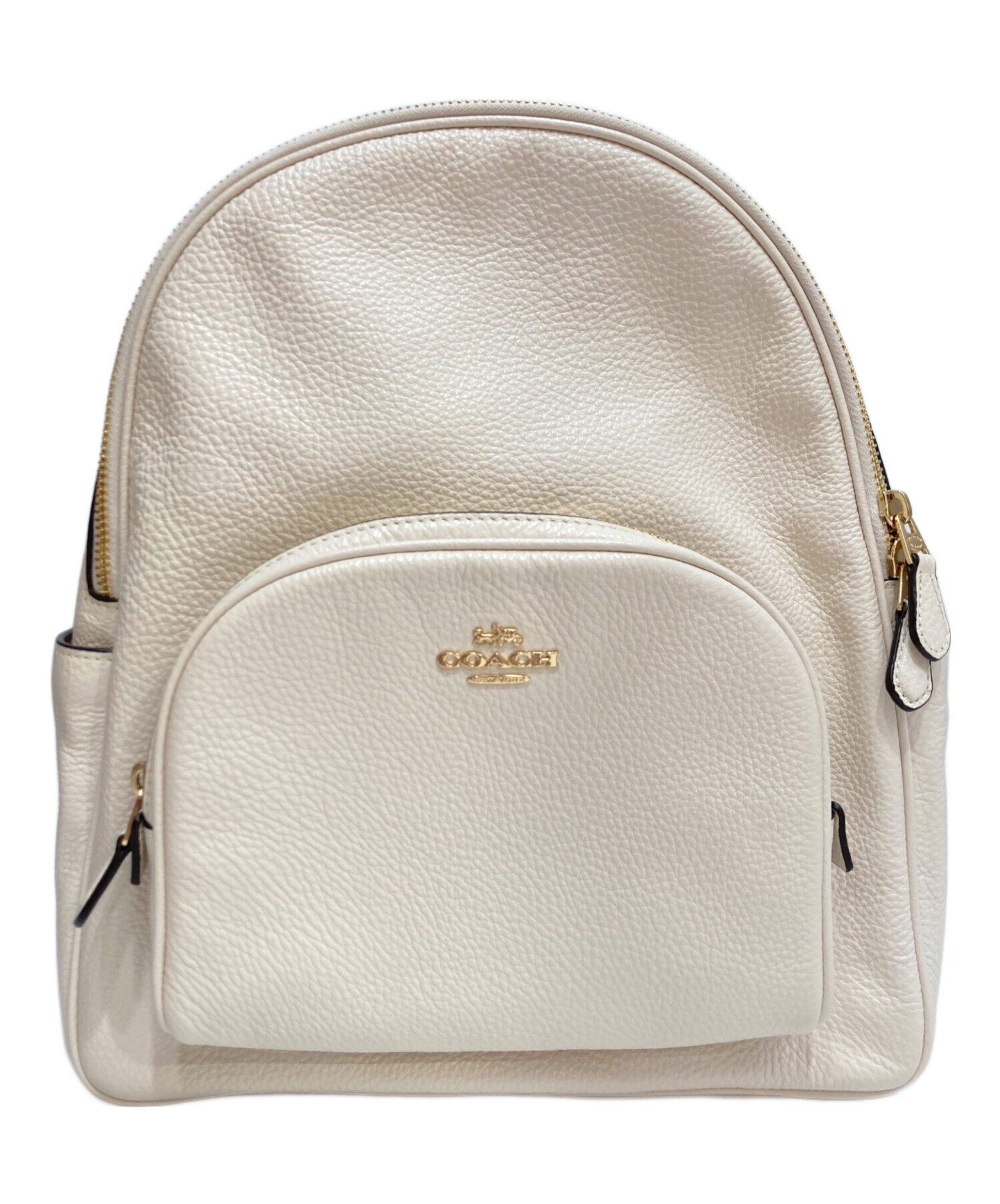 COACH ホワイトレザー リュック・バックパック 中古・古着通販】COACH (コーチ) コート バックパック レザーリュック