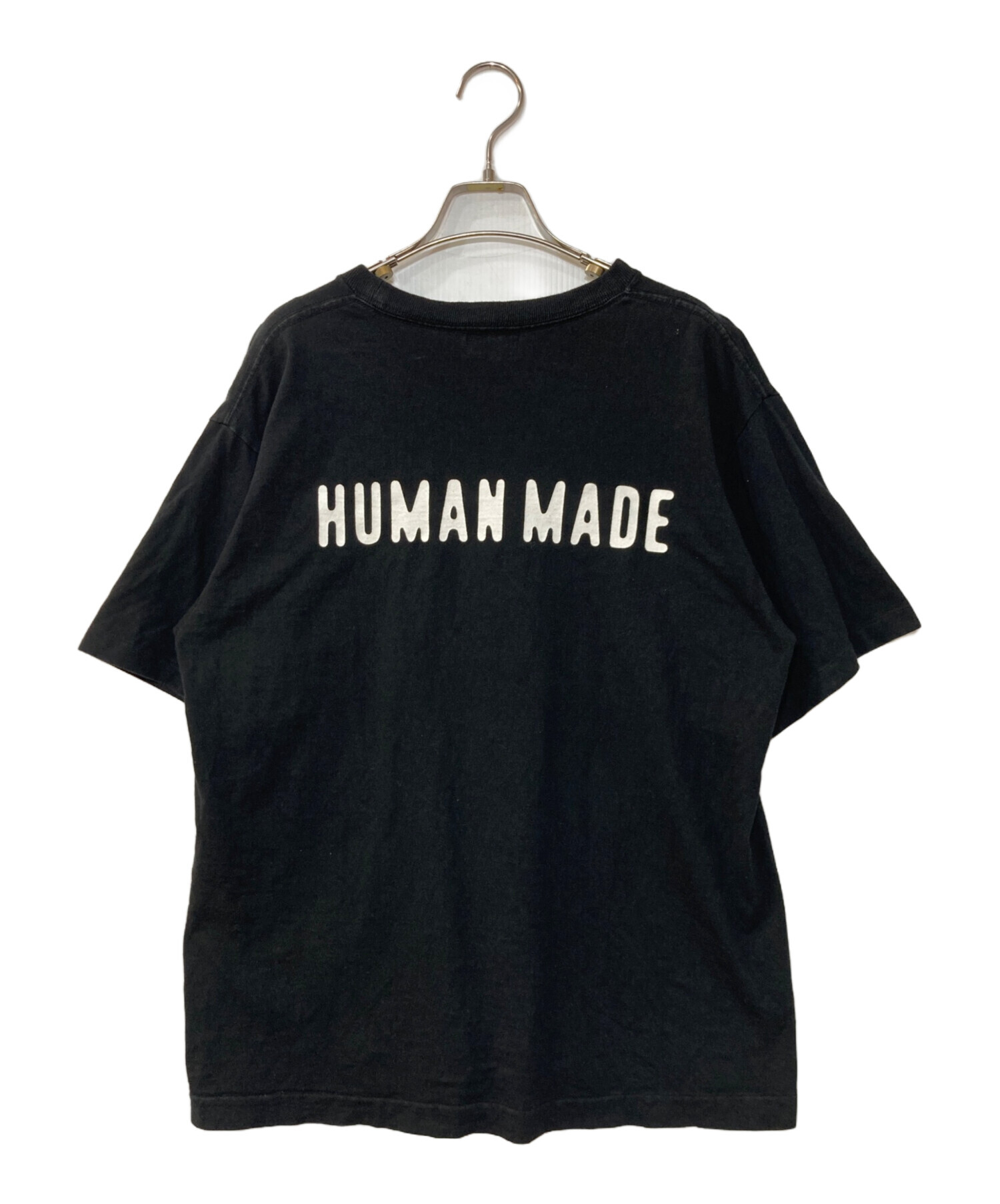 HUMAN MADE ヒューマンメイド　Tシャツ　トップス　ブラック　Lサイズ 中古・古着通販】HUMAN MADE (ヒューマンメイド) ワンポイントロゴ