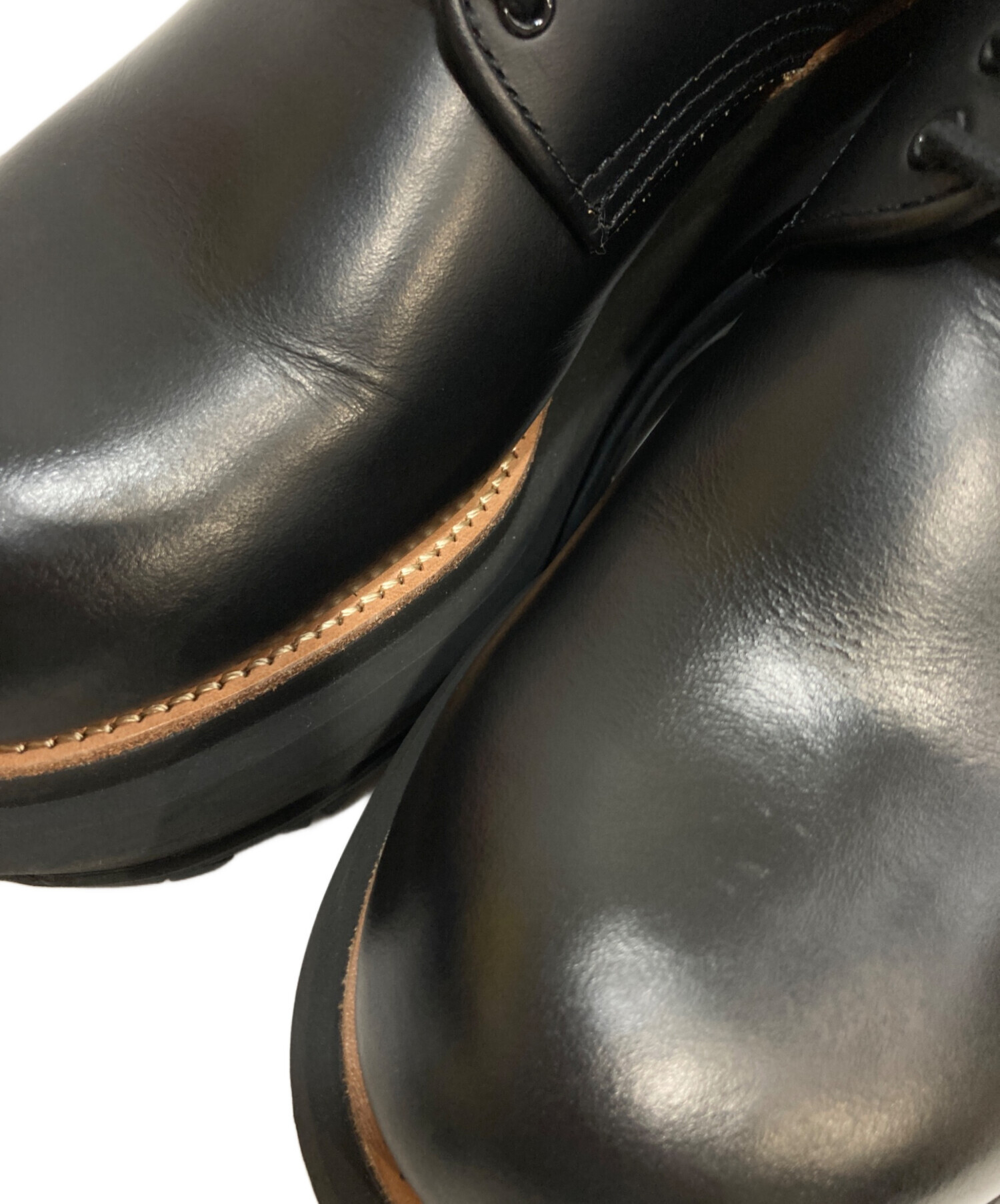 中古・古着通販】sacai (サカイ) Leather Oxford ブラック サイズ:43