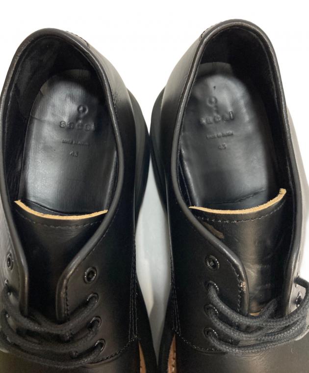 中古・古着通販】sacai (サカイ) Leather Oxford ブラック サイズ:43