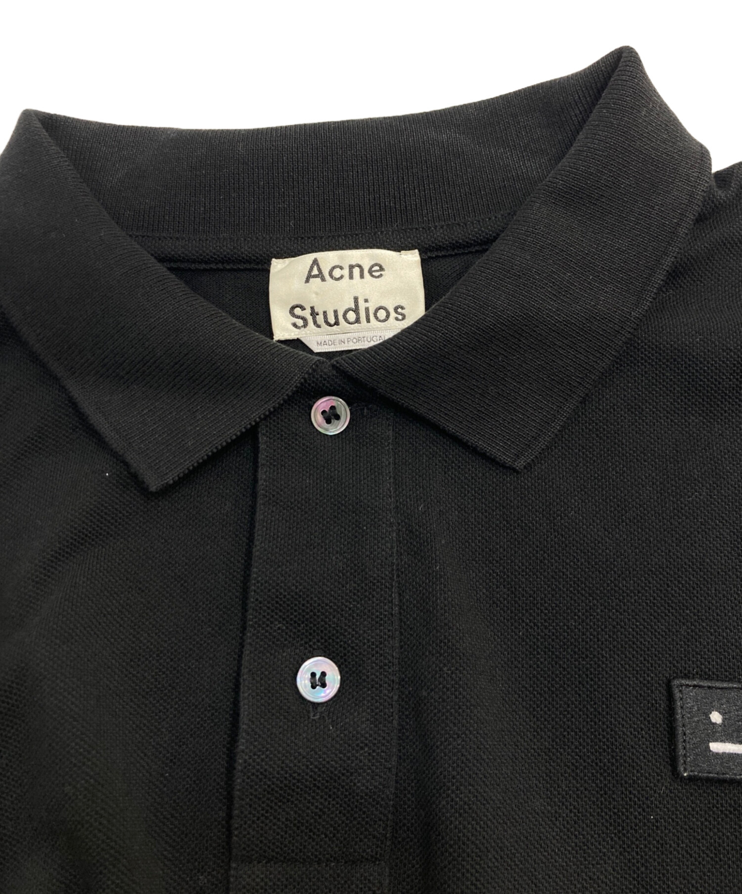 acne studios ポロシャツ アクネ ストゥディオズ - ロゴ ポロシャツ | HBX