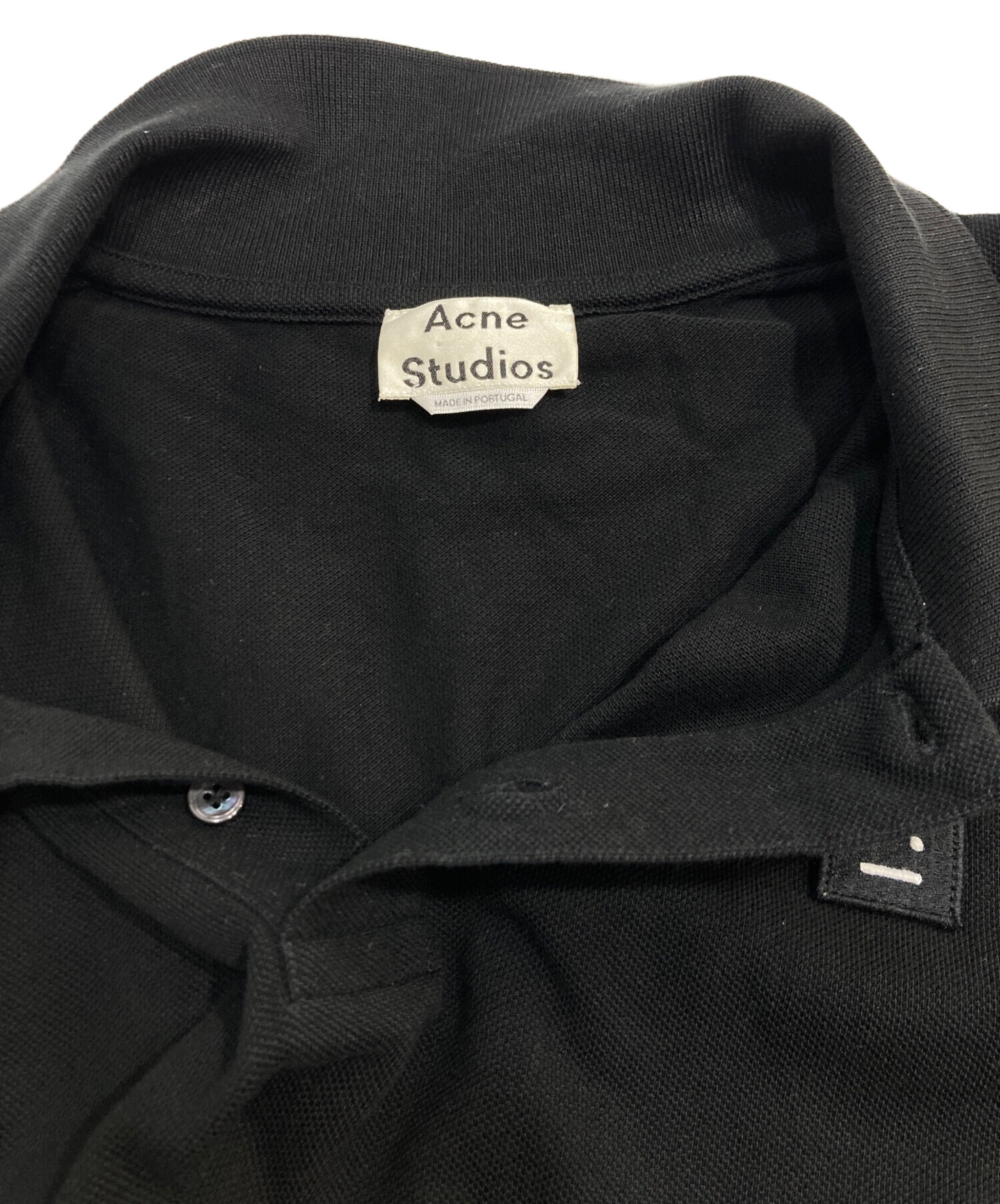 acne studios ポロシャツ アクネ ストゥディオズ - ロゴ ポロシャツ | HBX