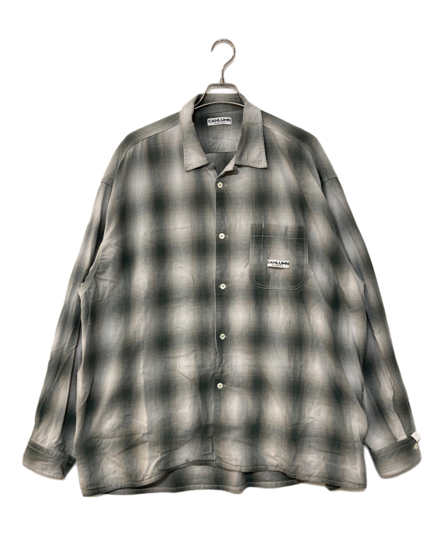 中古・古着通販】CAHLUMN (カウラム) Magazine Pocket Open Collar
