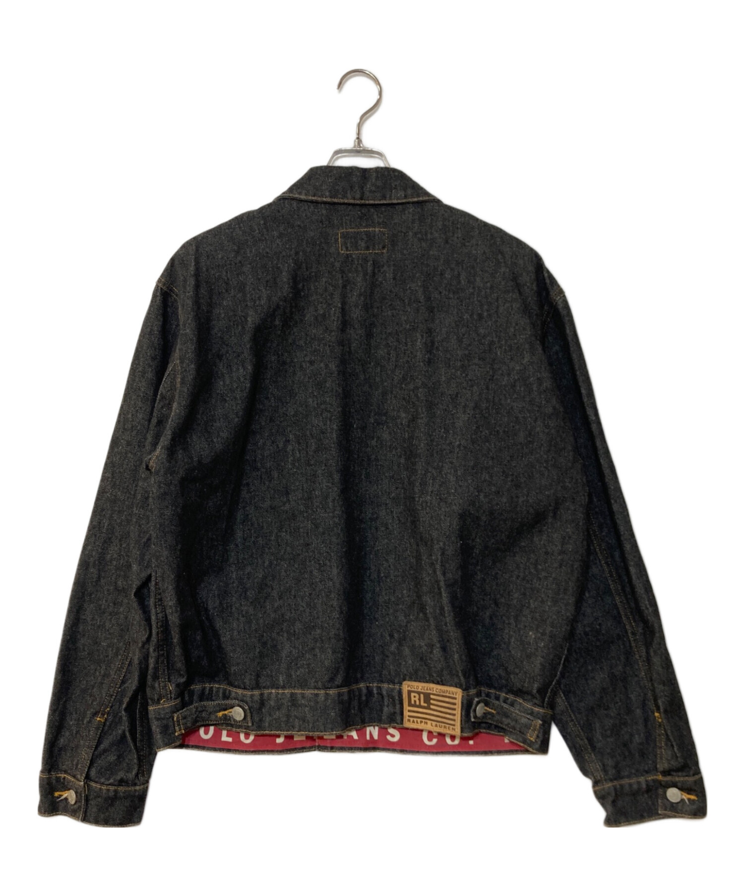 90s Polo Jeans ブラックデニムジャケット　先染め 90s カナダ製 POLO JEANS 先染めブラックデニムジャケット - メルカリ