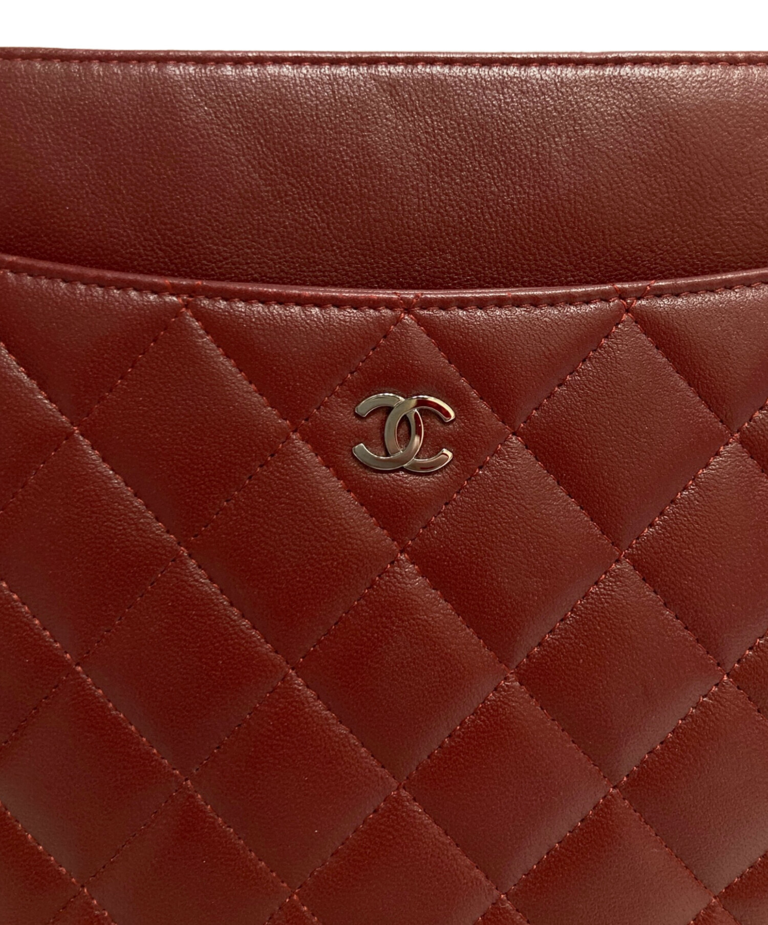 中古・古着通販】CHANEL (シャネル) マトラッセipadケース ボルドー