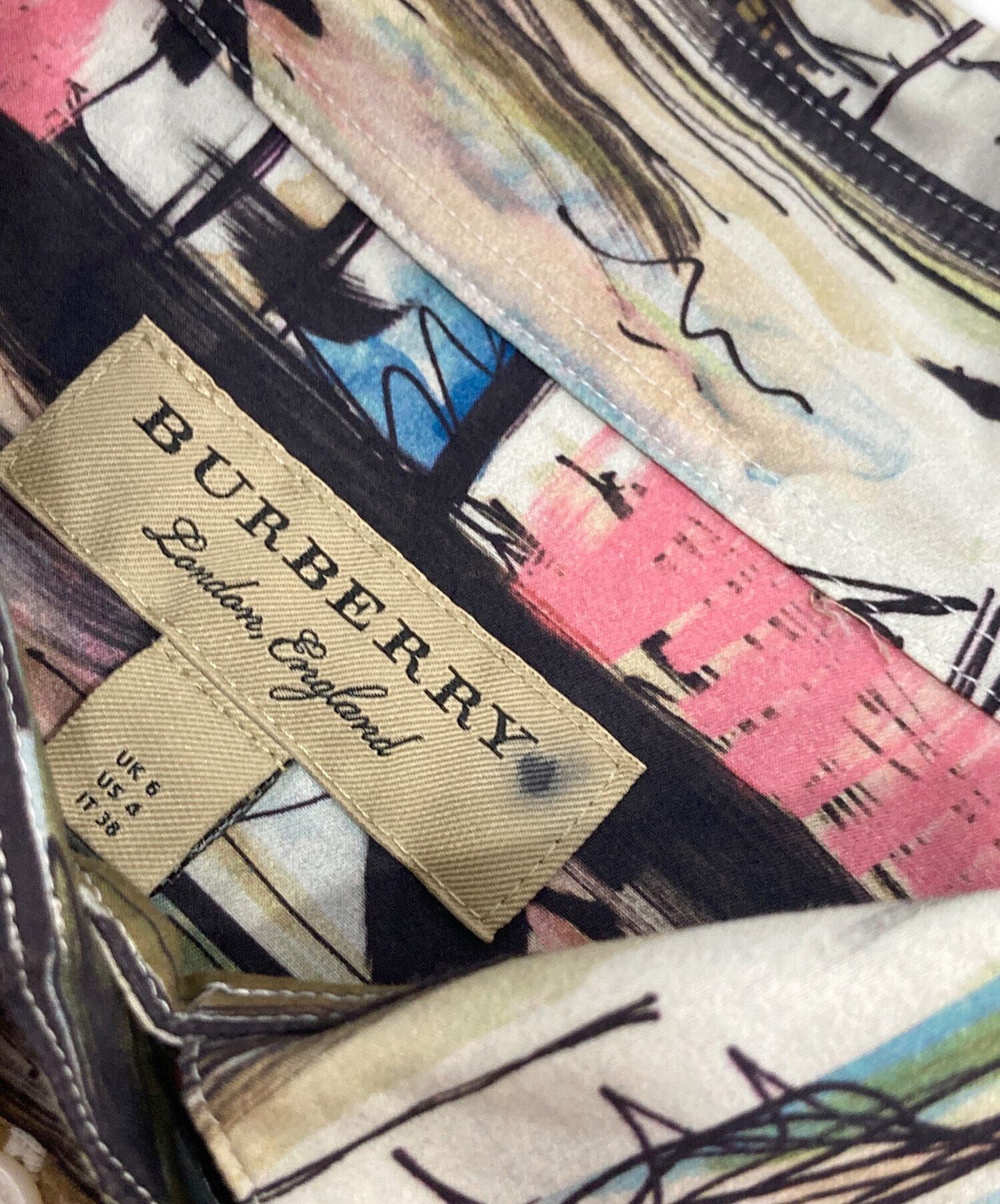 バーバリー　Burberry 柄シャツ　花柄 半袖シャツ 総柄 ブラウス 楽天市場】バーバリー 柄（シャツ・ブラウス｜トップス）：レディース