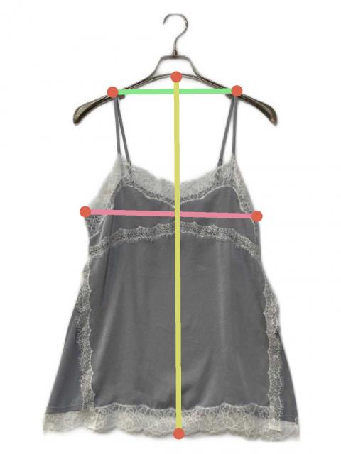 中古・古着通販】CODEA (コードエー) lingerie mood lace cami グレー