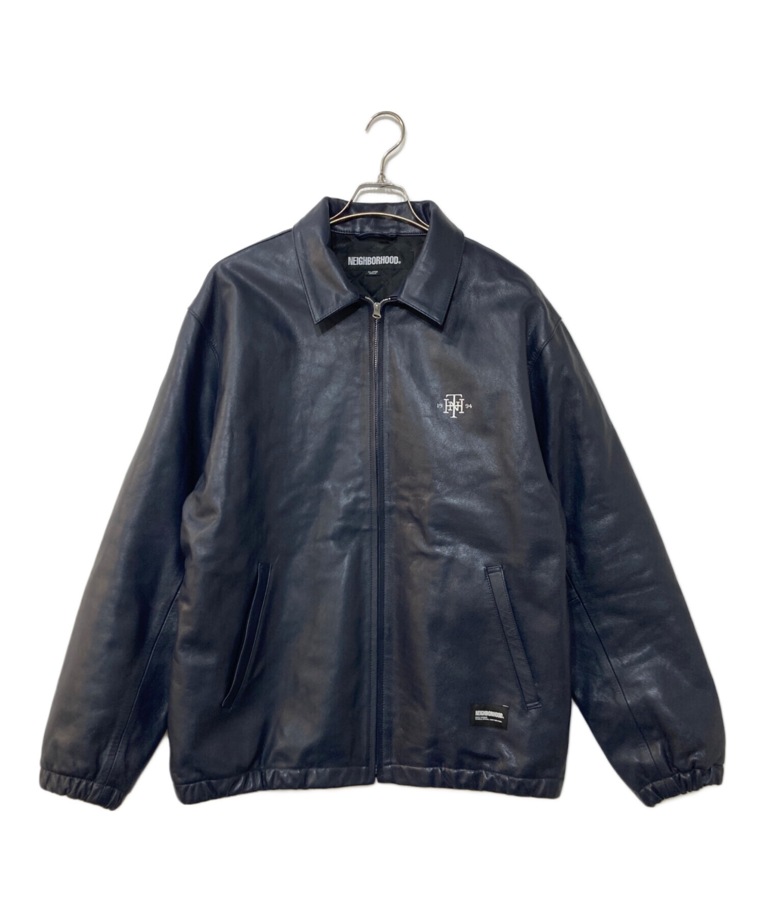 ジャケット・アウター neighborhood LEATHER ZIP WORK JACKET 中古・古着通販】NEIGHBORHOOD (ネイバーフッド) LEATHER ZIP WORK