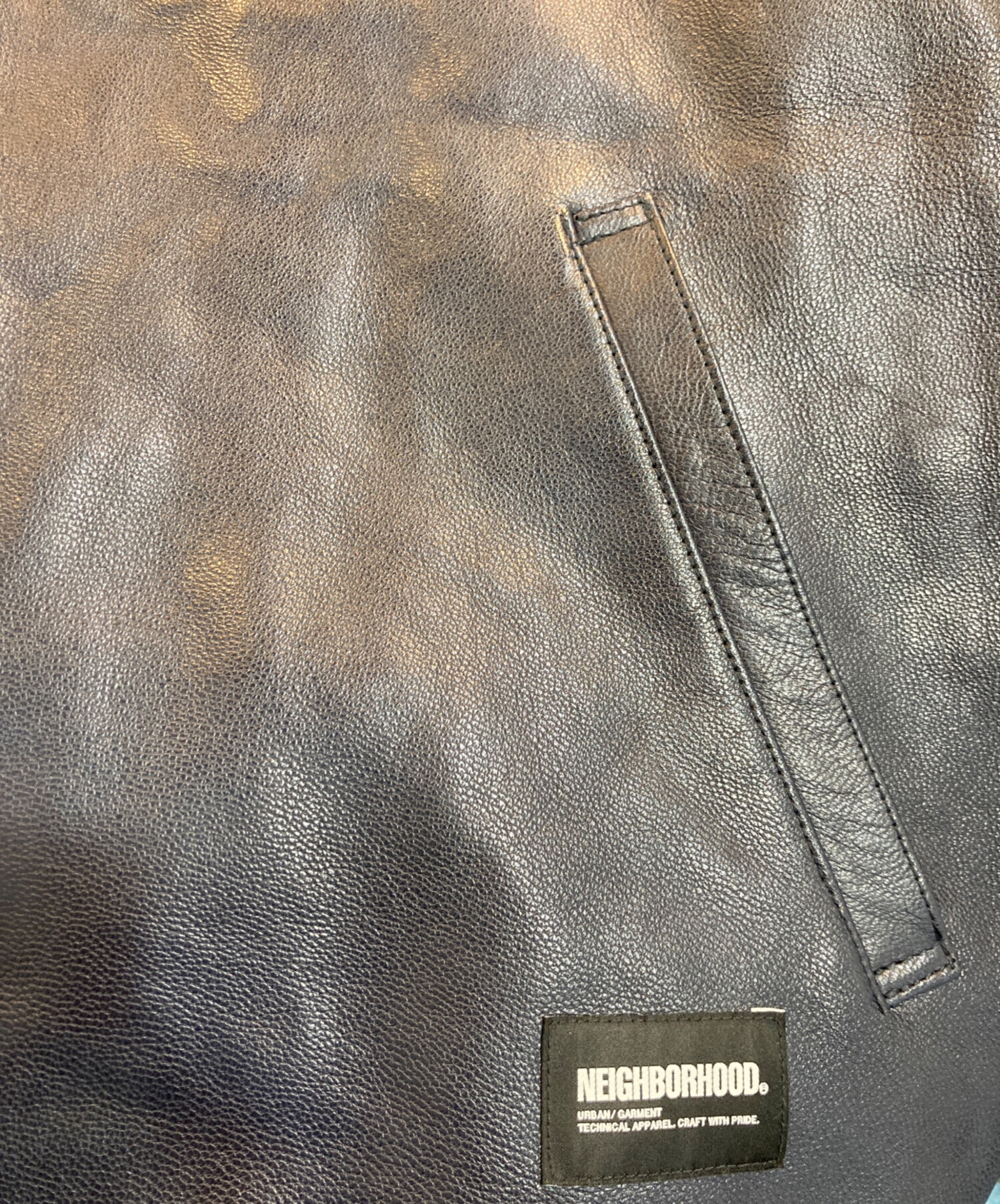 中古・古着通販】NEIGHBORHOOD (ネイバーフッド) LEATHER ZIP WORK
