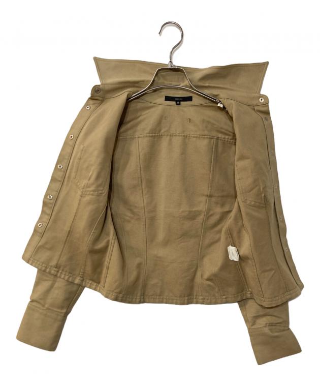 ［GUCCI］クロップドジャケット 中古・古着通販】GUCCI (グッチ) クロップドダックシャツ ベージュ