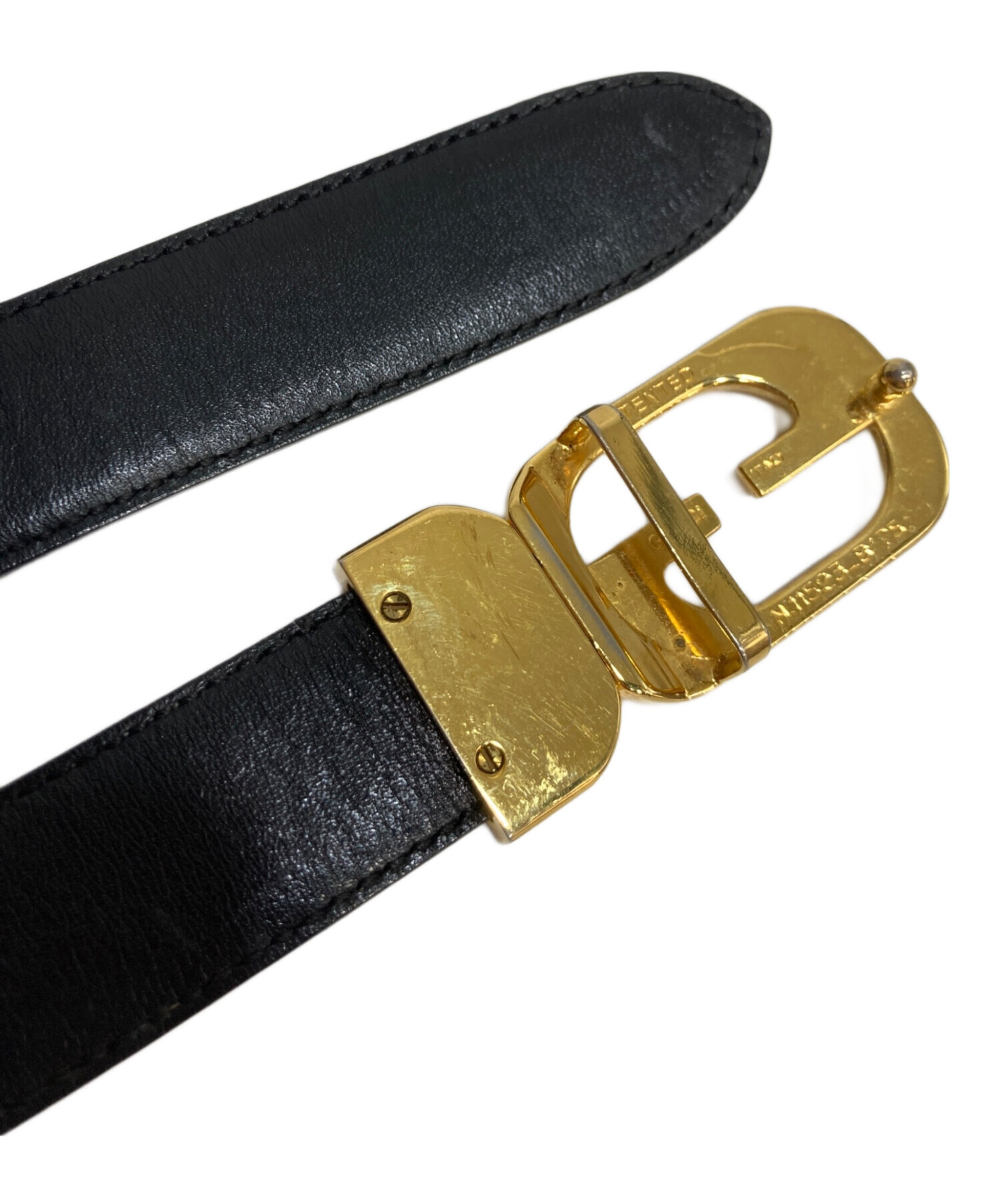 中古・古着通販】GUCCI (グッチ) リバーシブルレザーベルト ブラウン