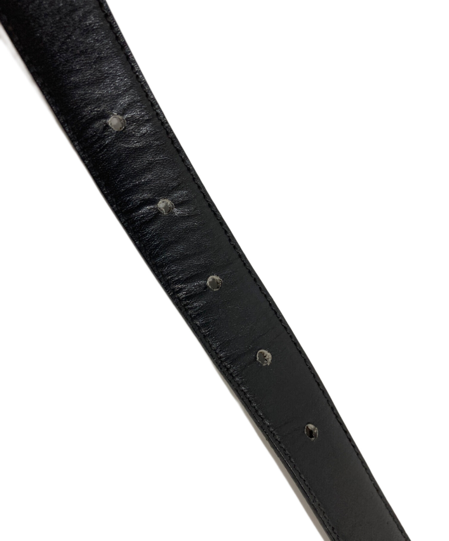 中古・古着通販】GUCCI (グッチ) リバーシブルレザーベルト ブラウン