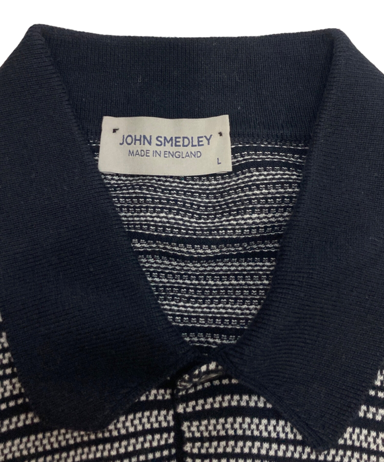 中古・古着通販】JOHN SMEDLEY (ジョンスメドレー) 織ボーダーニット