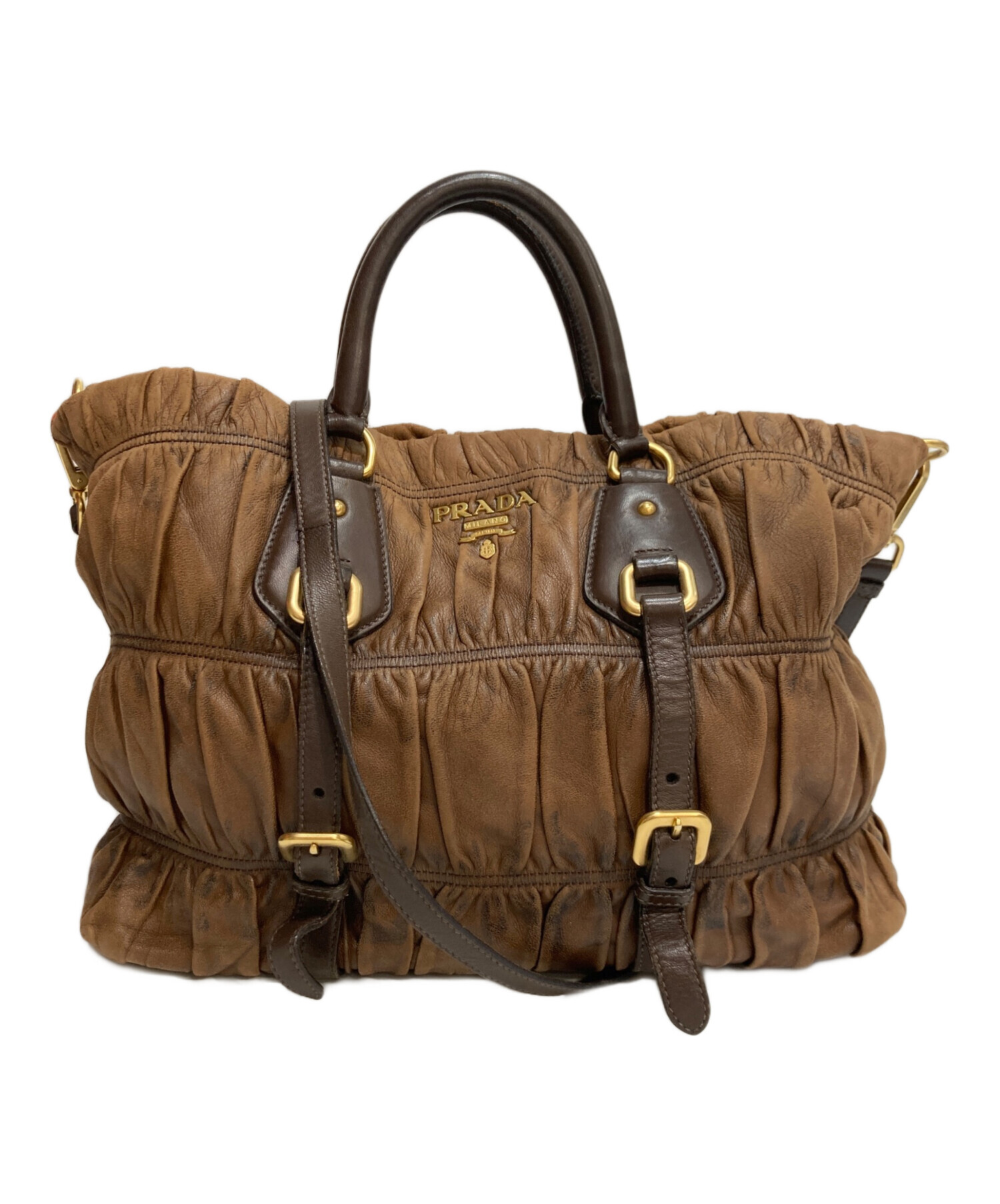 中古・古着通販】PRADA (プラダ) NAPPA GAUFRE`AN ナッパ ゴーフル