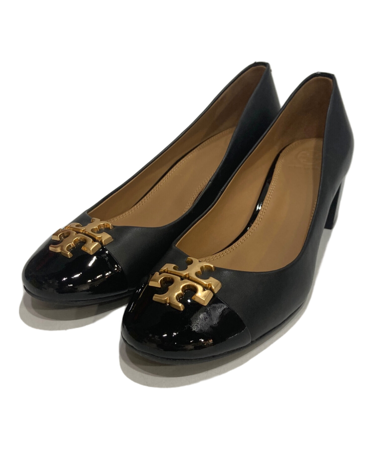 中古・古着通販】TORY BURCH (トリーバーチ) ロゴヒールパンプス
