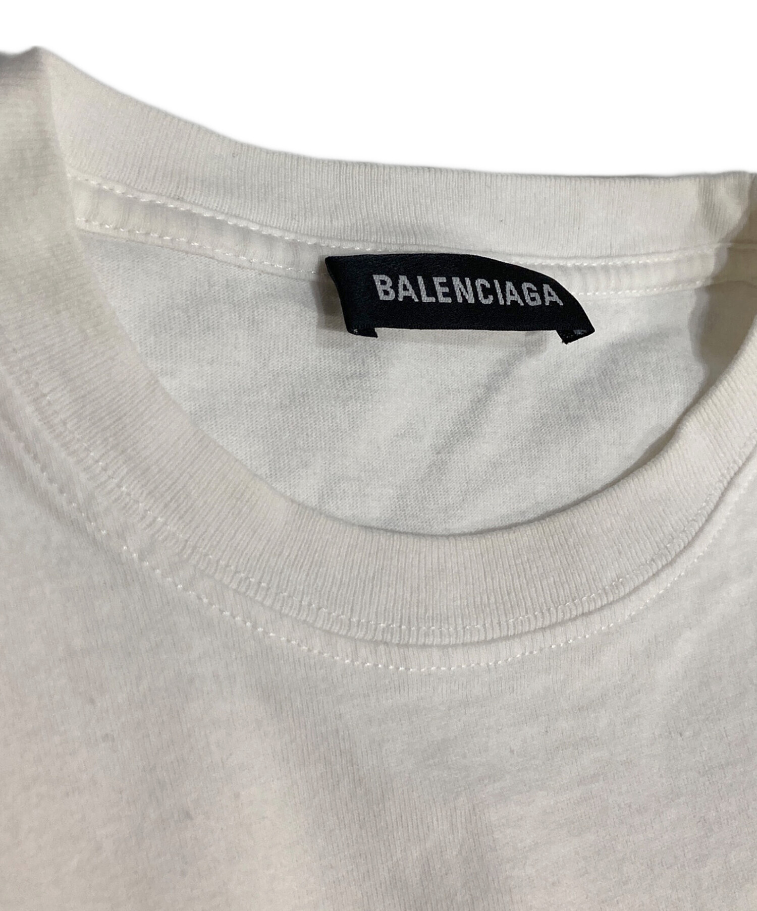 BALENCIAGA バレンシアガ  Tシャツ BBロゴ ホワイト系 XS 美品 BALENCIAGA（バレンシアガ） BBロゴ Tシャツ ホワイト 国内正規品