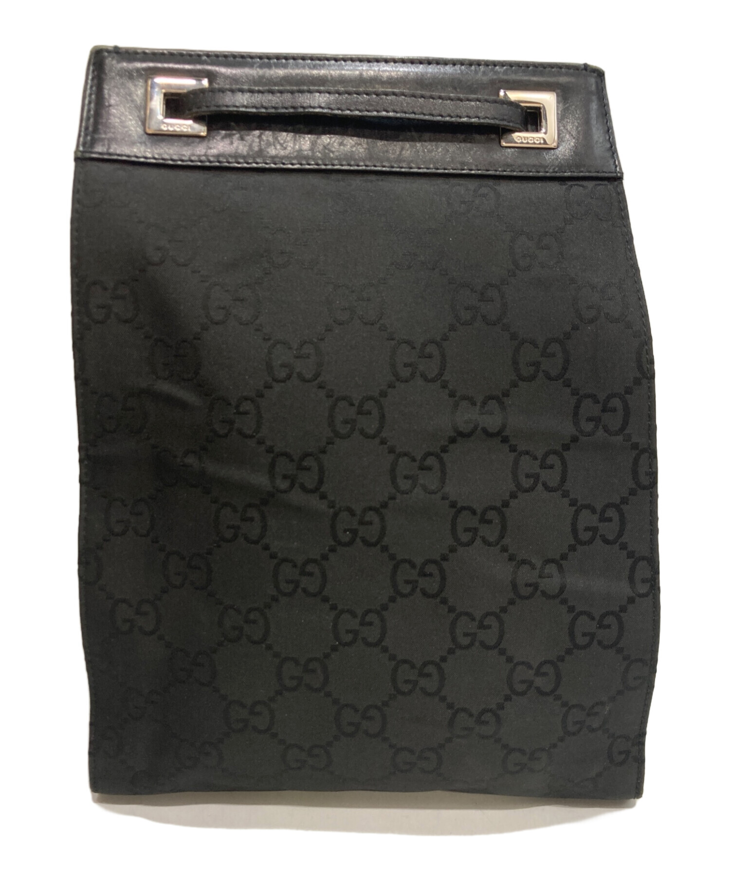 中古・古着通販】GUCCI (グッチ) GGキャンバスレザーコンビリュック