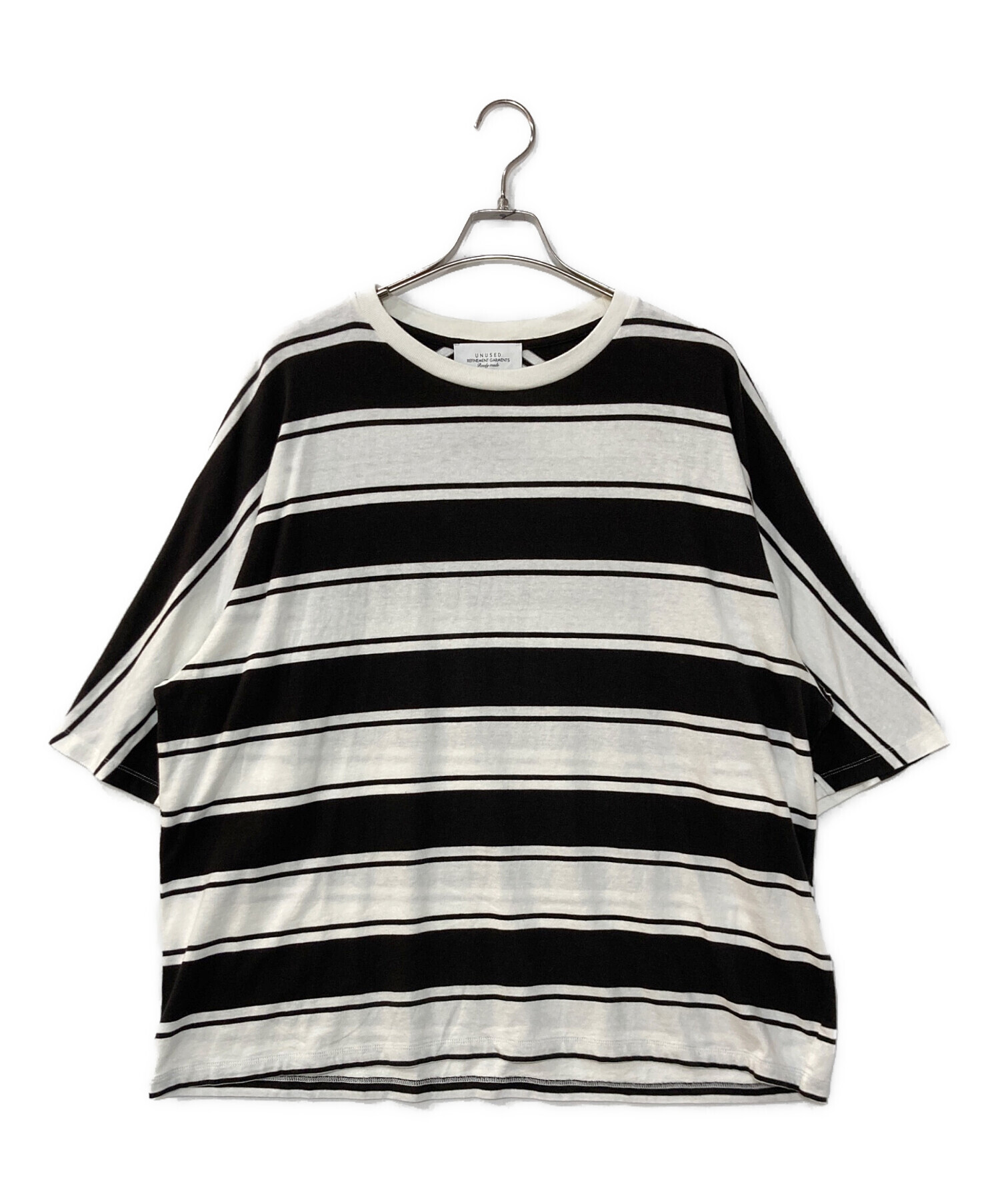 UNUSED ボーダー Tシャツ サイズ4 中古・古着通販】UNUSED (アンユーズド) Short Sleeve Border T-Shirt