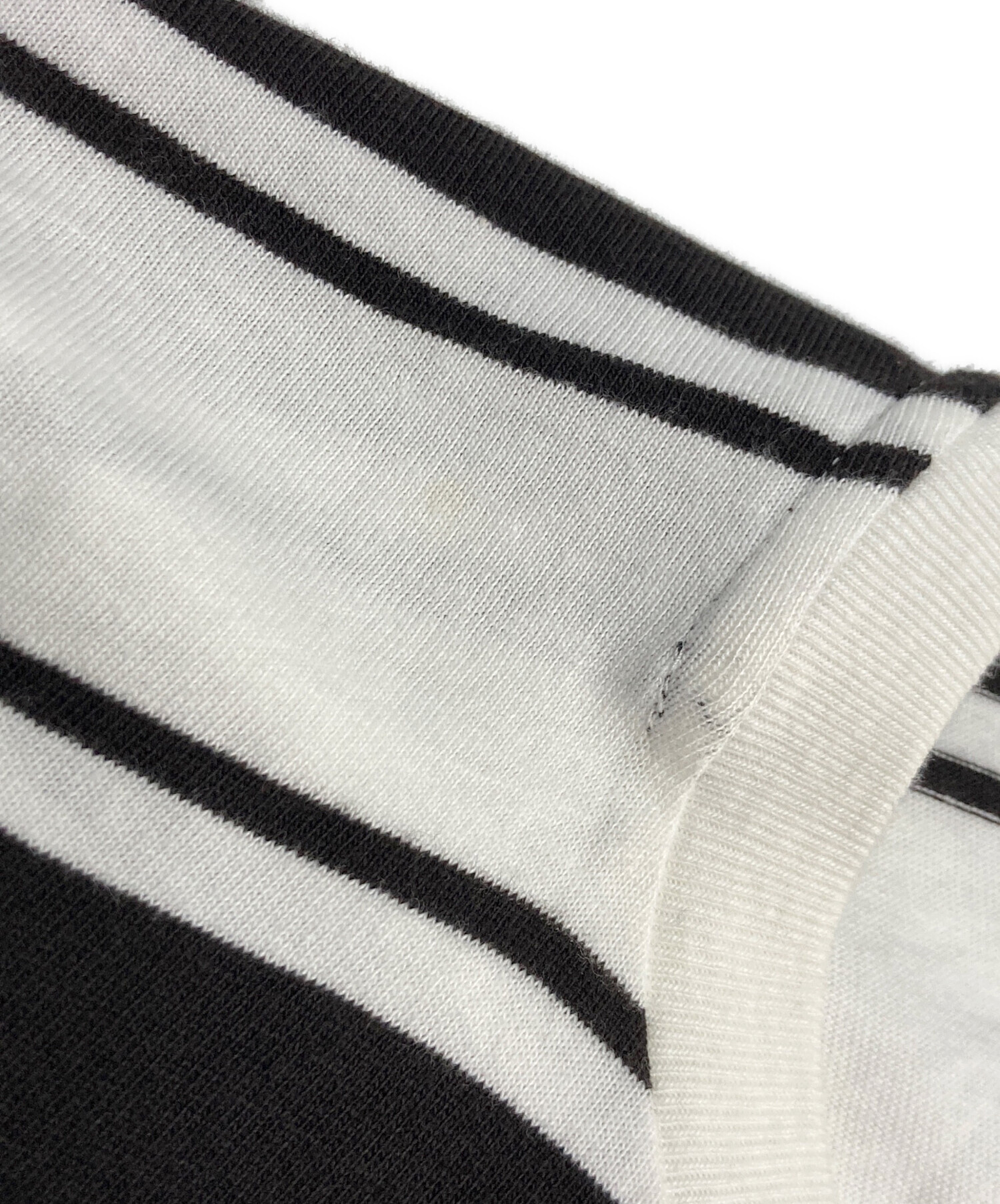 中古・古着通販】UNUSED (アンユーズド) Short Sleeve Border T-Shirt