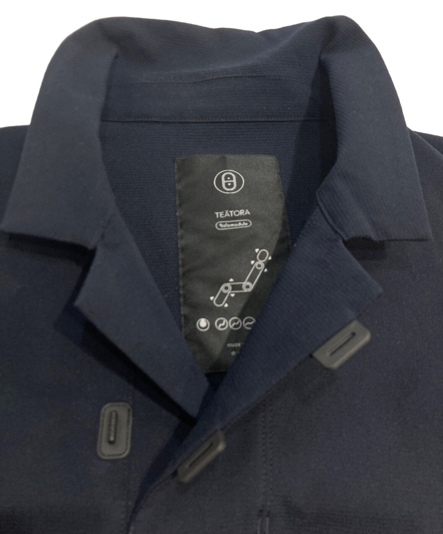 中古・古着通販】teatora (テアトラ) CAPSULESNAP POLO SHIRT ネイビー