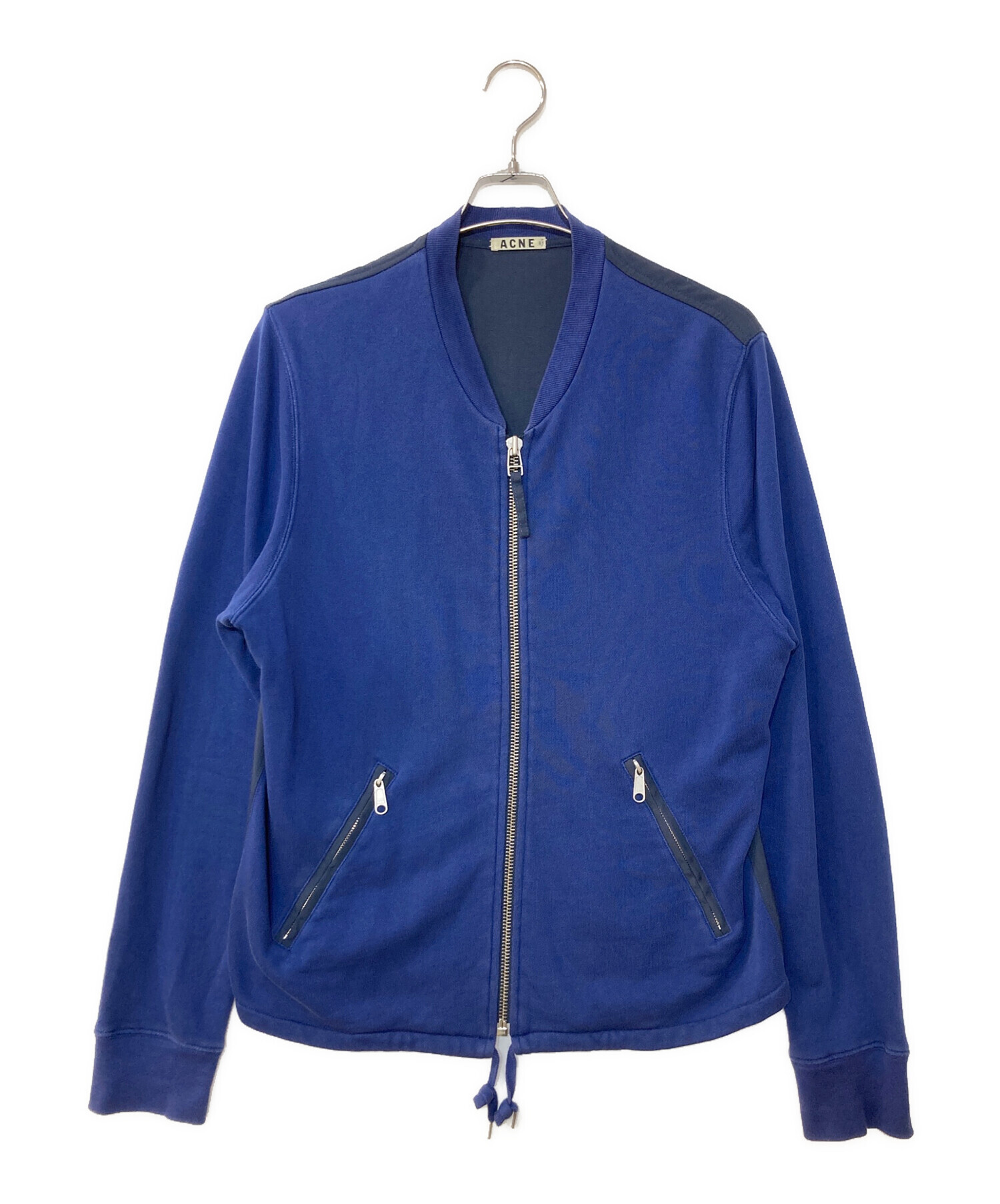  ブルー ジップアップジャケット L 中古・古着通販】Acne (アクネ) ジップアップジャケット ブルー サイズ