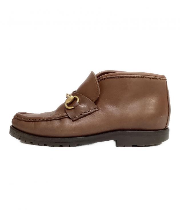 中古・古着通販】GUCCI (グッチ) ホースビットチャッカローファー