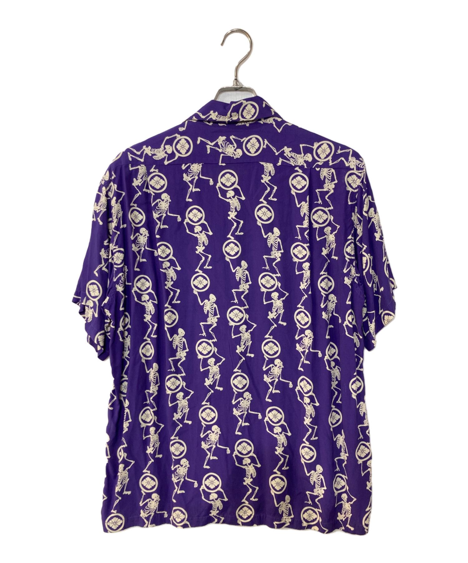 中古・古着通販】EVISU (エヴィス) 骸骨柄アロハシャツ パープル
