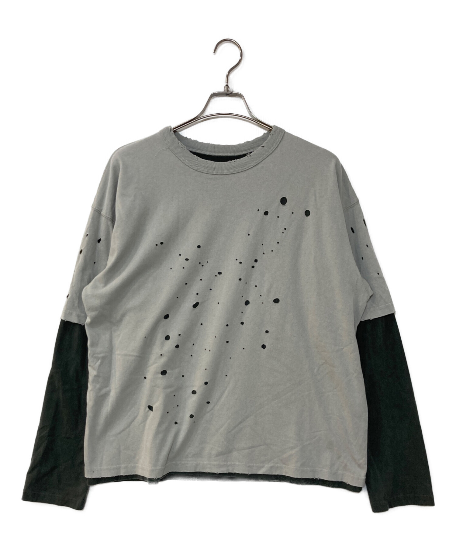 中古・古着通販】BEAMS (ビームス) Layered Damage Long Sleeve