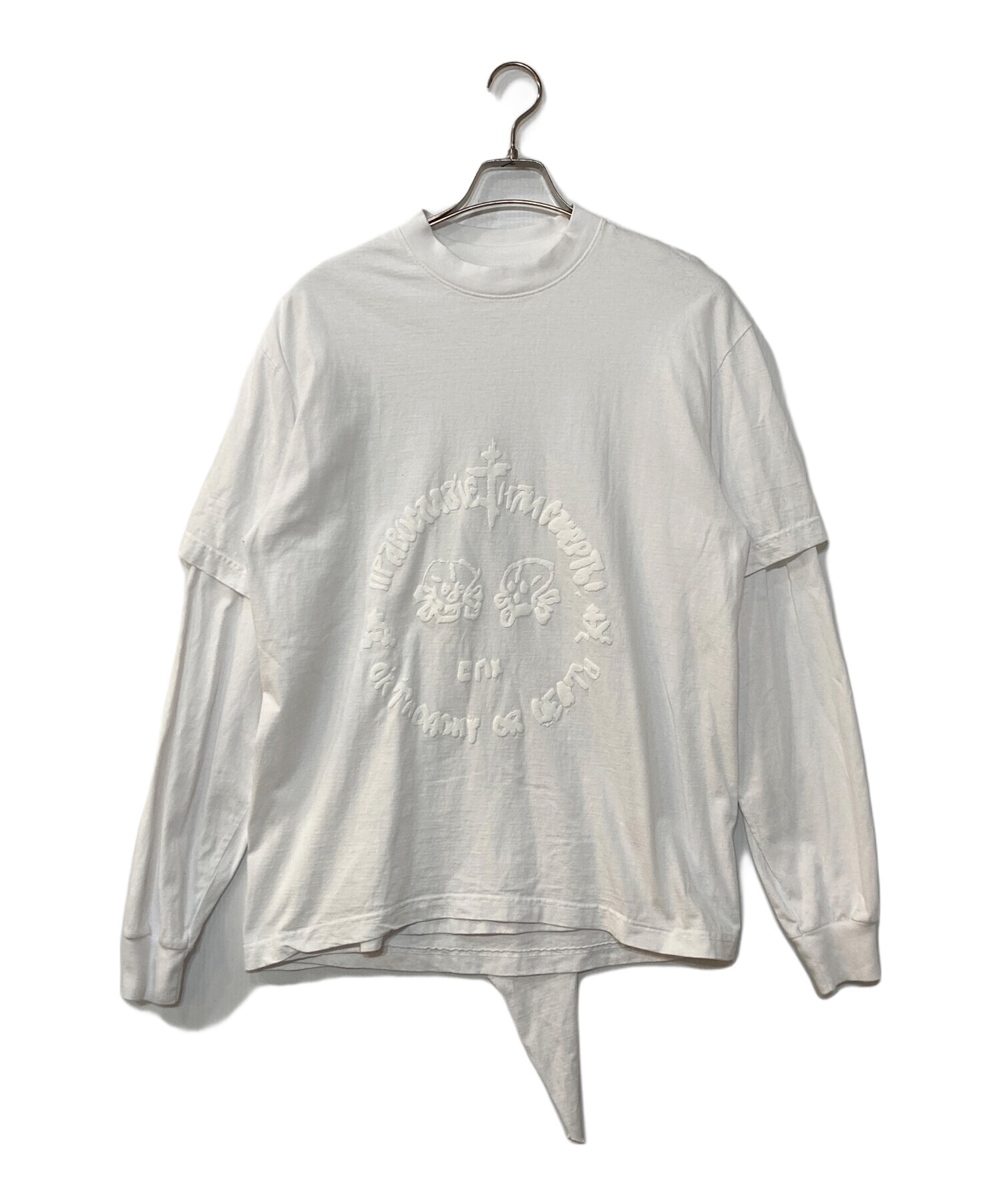 トップス LESSIX sextio-Etta-9-ewtee 中古・古着通販】LES SIX (レ シス) プリントレイヤードカットソー