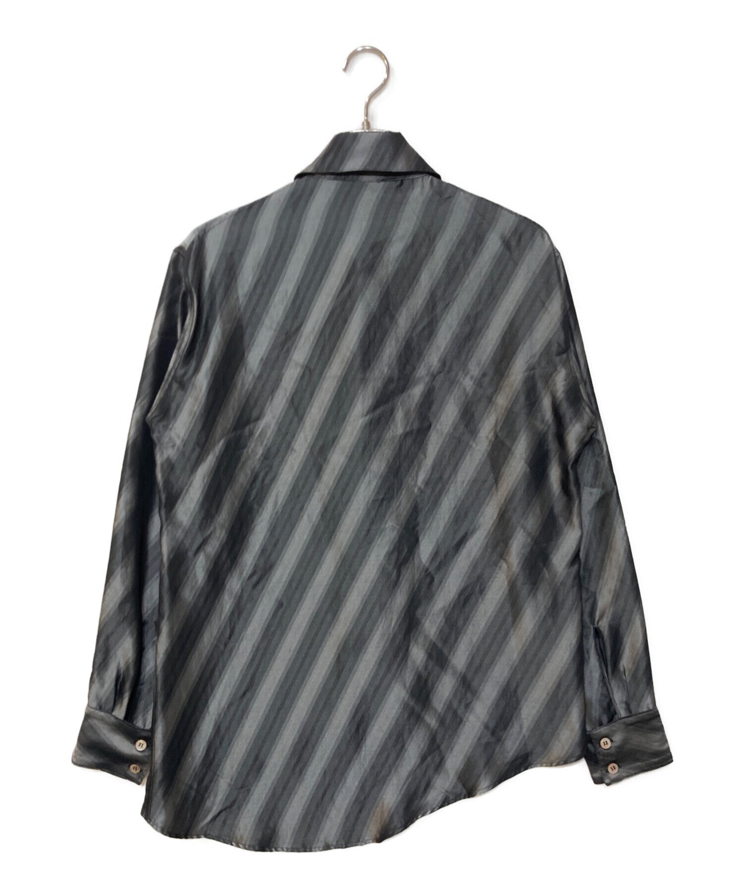 sulvam アシンメトリーダブルカラー長袖シャツ 中古・古着通販】sulvam (サルバム) アシンメトリー長袖シャツ