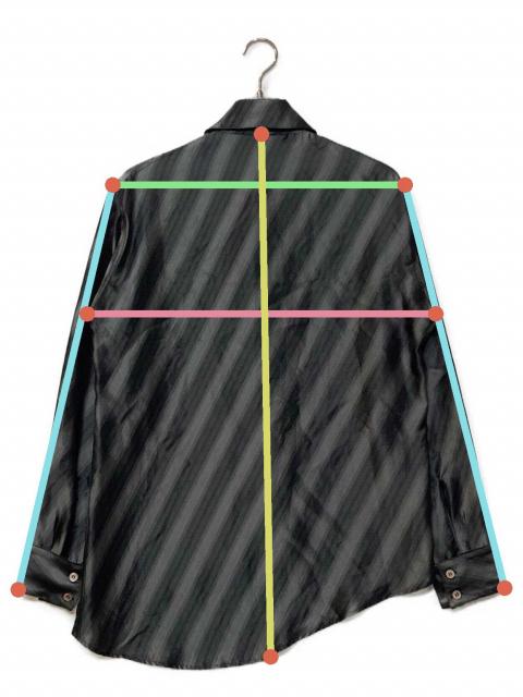 中古・古着通販】sulvam (サルバム) アシンメトリー長袖シャツ