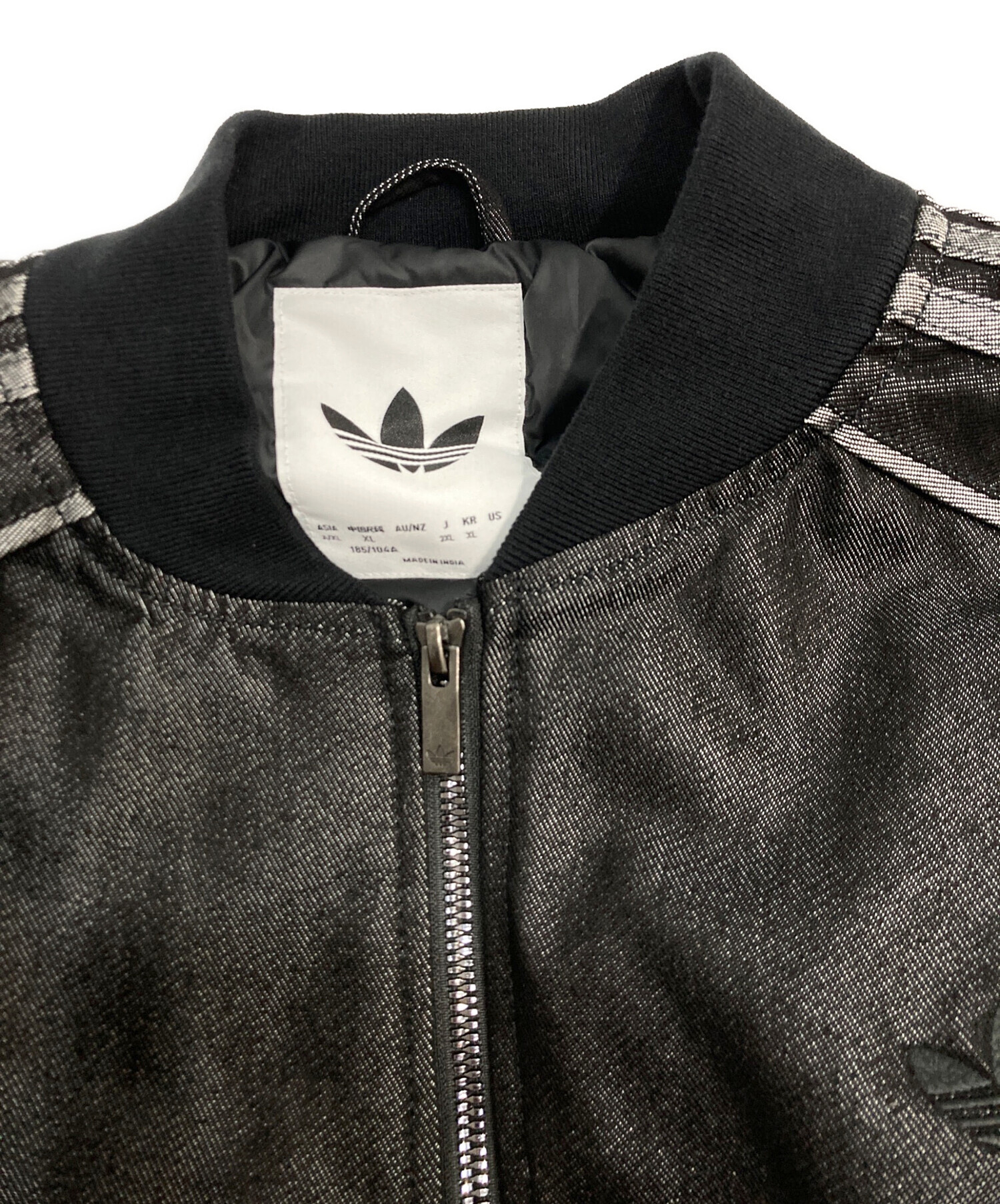 中古・古着通販】adidas (アディダス) デニムジャケット ブラック
