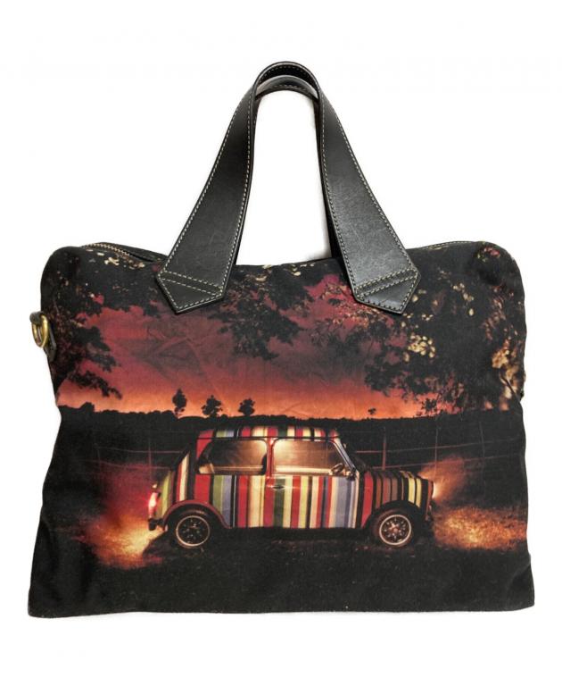 Paul Smith ボストンバッグ ミニクーパー柄 中古・古着通販】Paul Smith (ポールスミス) ミニクーパー柄バック