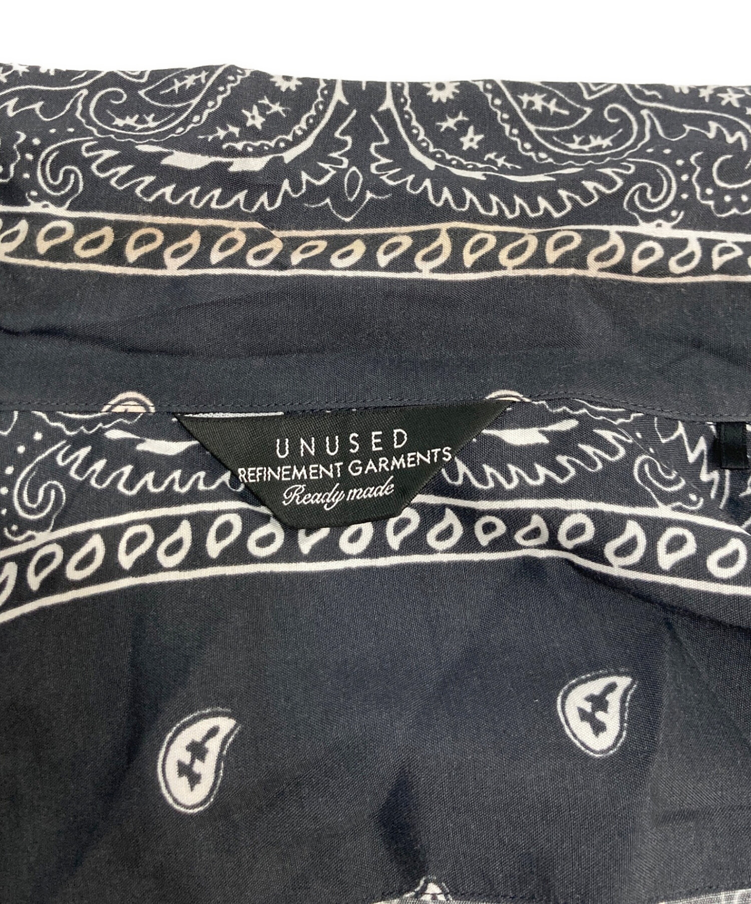 中古・古着通販】UNUSED (アンユーズド) bandanna short sleeve shirt