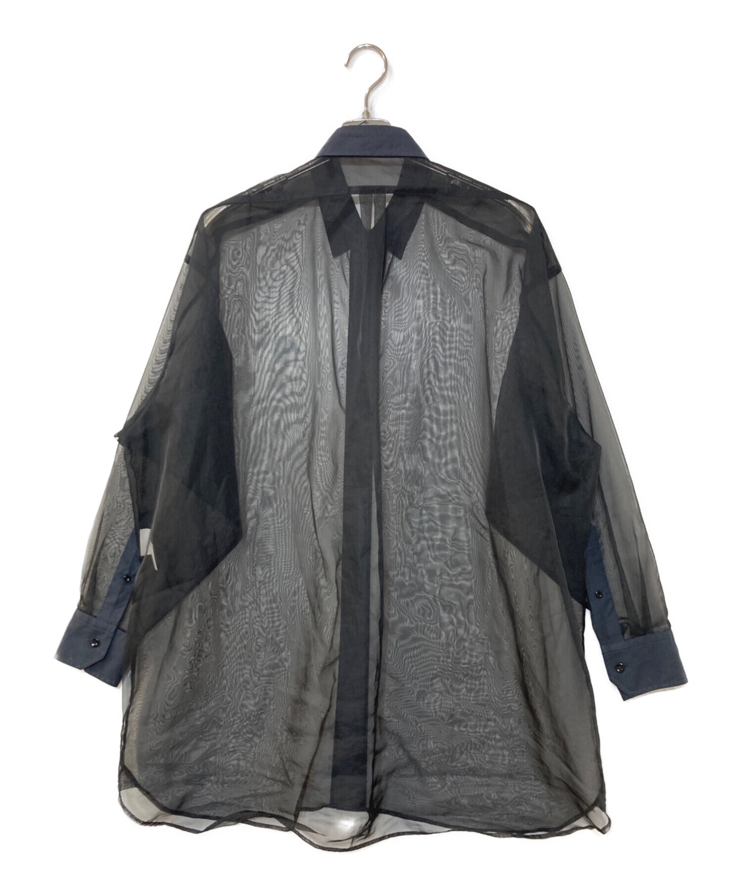 中古・古着通販】HYKE (ハイク) OXFORD SHIRT WITH SHEER DETAILING