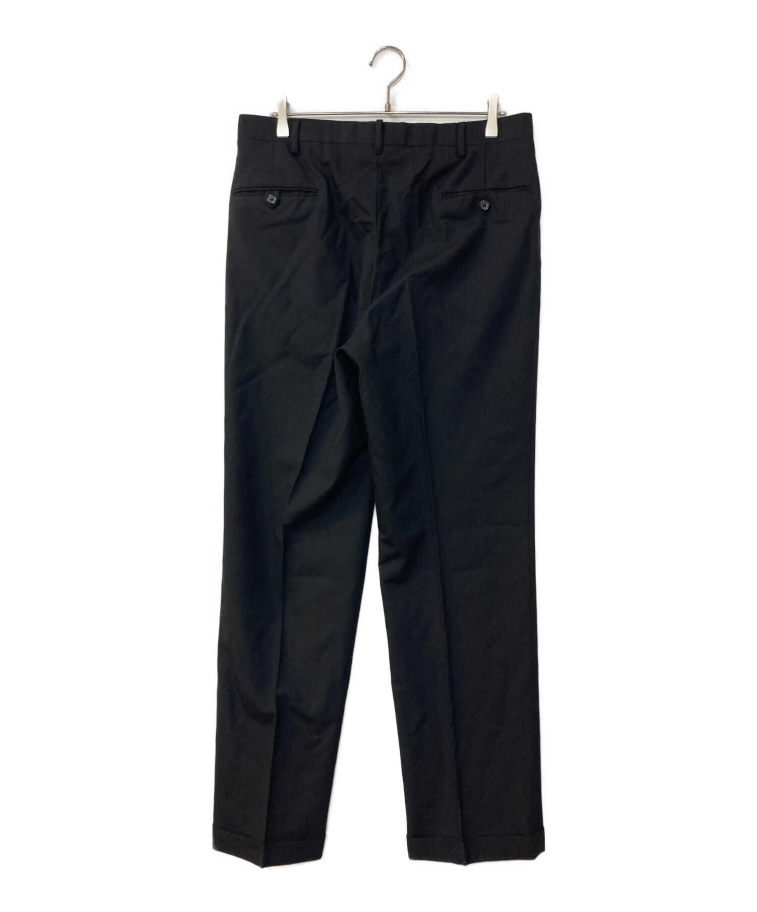 ローレンラルフローレン ブラック 2タック ワイドテーパード スラックス W34 中古・古着通販】POLO RALPH LAUREN (ポロ・ラルフローレン) 2タック