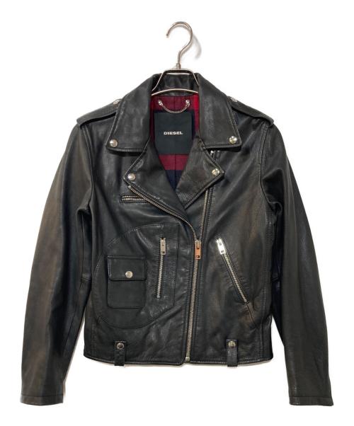 中古・古着通販】DIESEL (ディーゼル) カウレザーダブルライダース